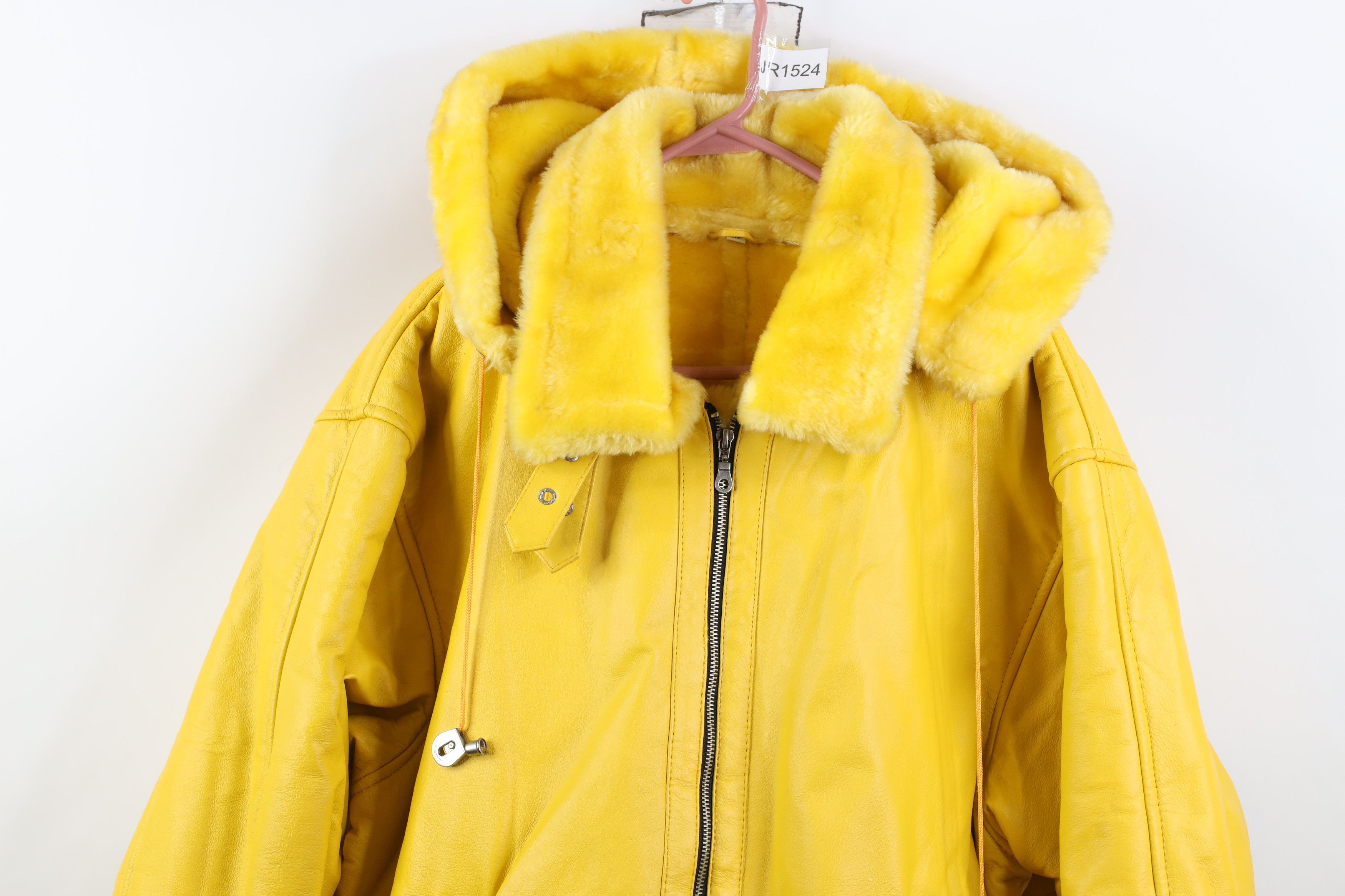 Vintage Vintage 90s Streetwear Sherpa Leather B3 Hooded Parka Jacket Size XL / US 12-14 / IT 48-50 - 2 Thumbnail