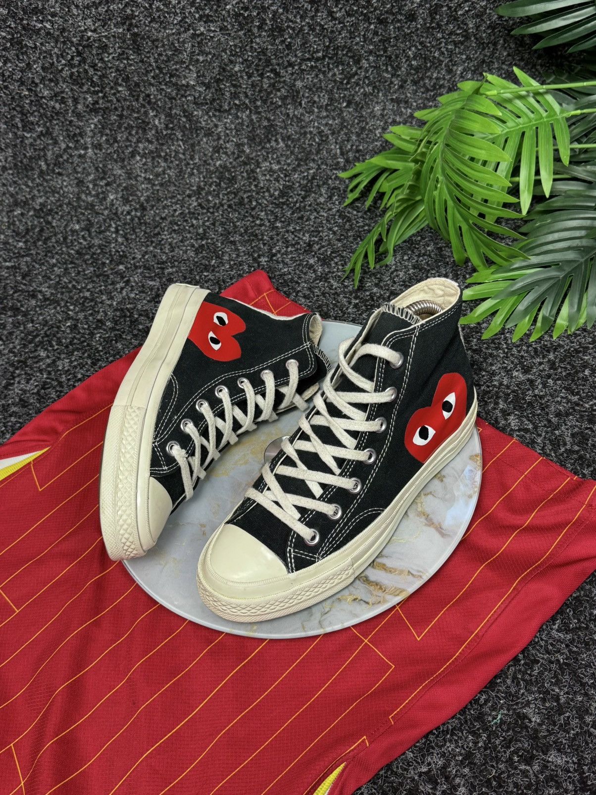 Comme des Garcons PLAY Comme des Garcons Play X Chuck 70 Shoes Black Size US 7 / IT 37 - 3 Thumbnail
