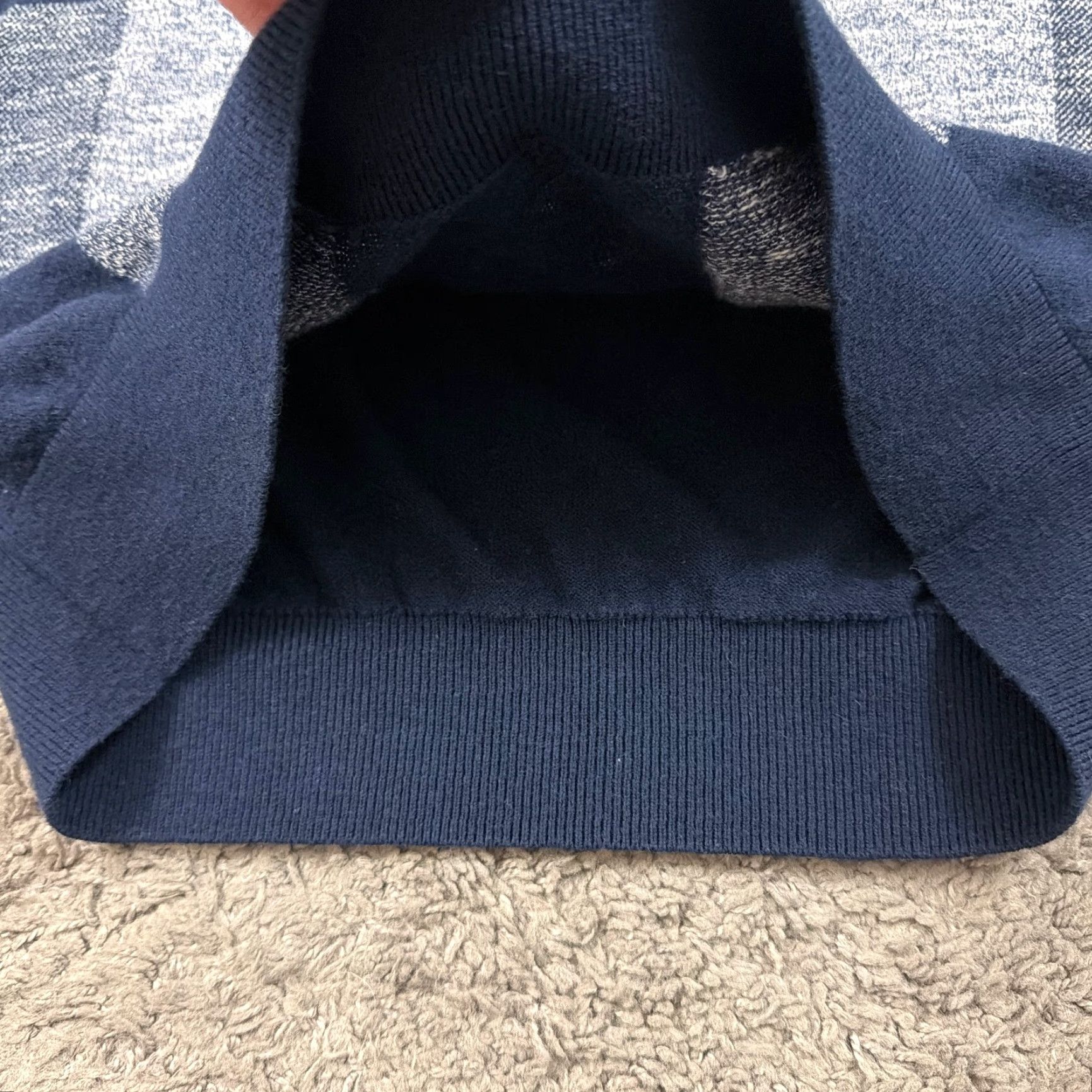 Banana Republic Banana Republic Sweater Mens L Blue - Wool Linen Cotton Knit Crewneck Long Sleeve Pullover Casual Shirt? Size US L / EU 52-54 / 3 - 3 Thumbnail