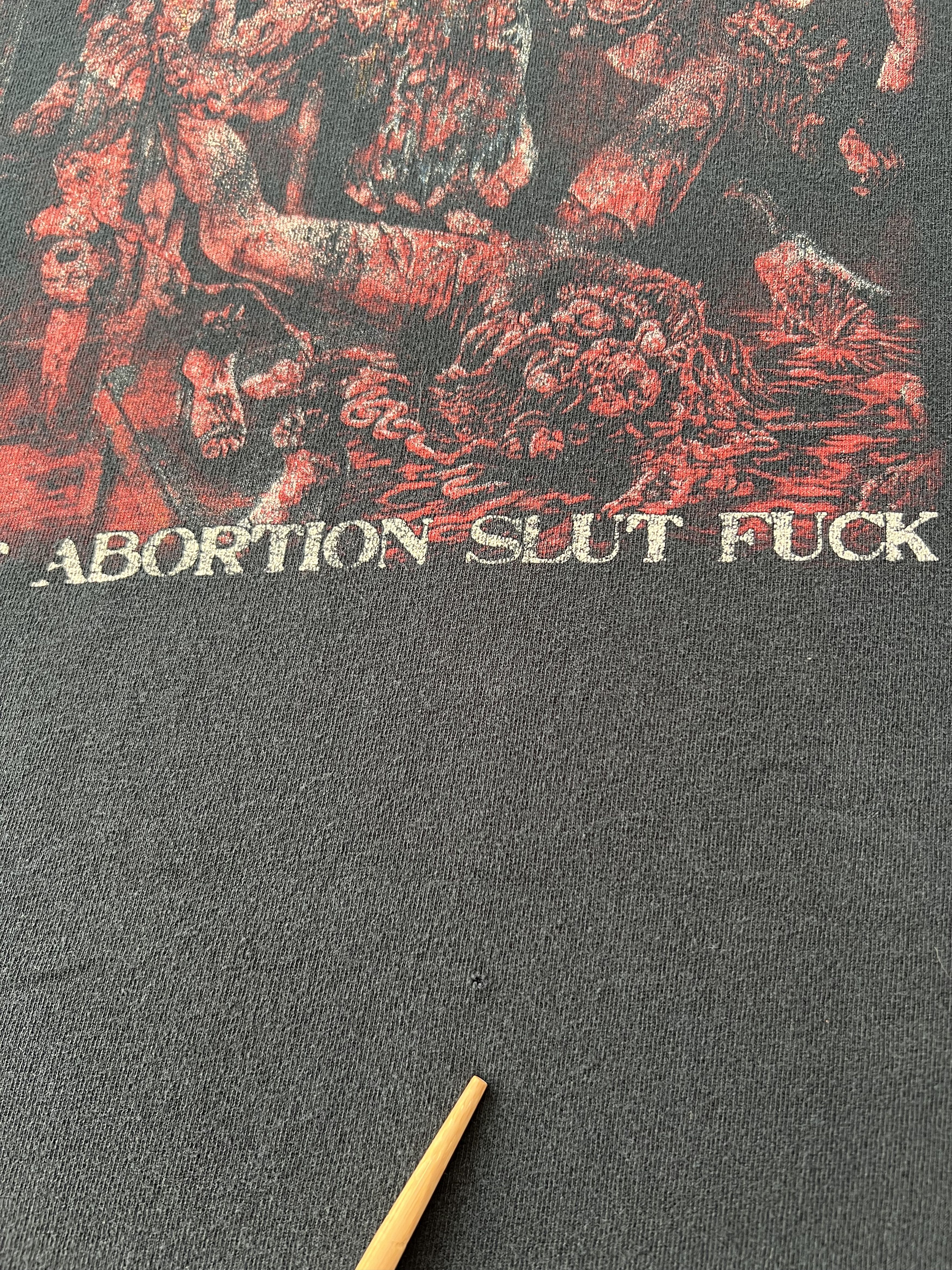 Band Tees Vintage 2000s Vulvectomy Post-Abortion Slut Fuck T-shirt Size US L / EU 52-54 / 3 - 9 Thumbnail