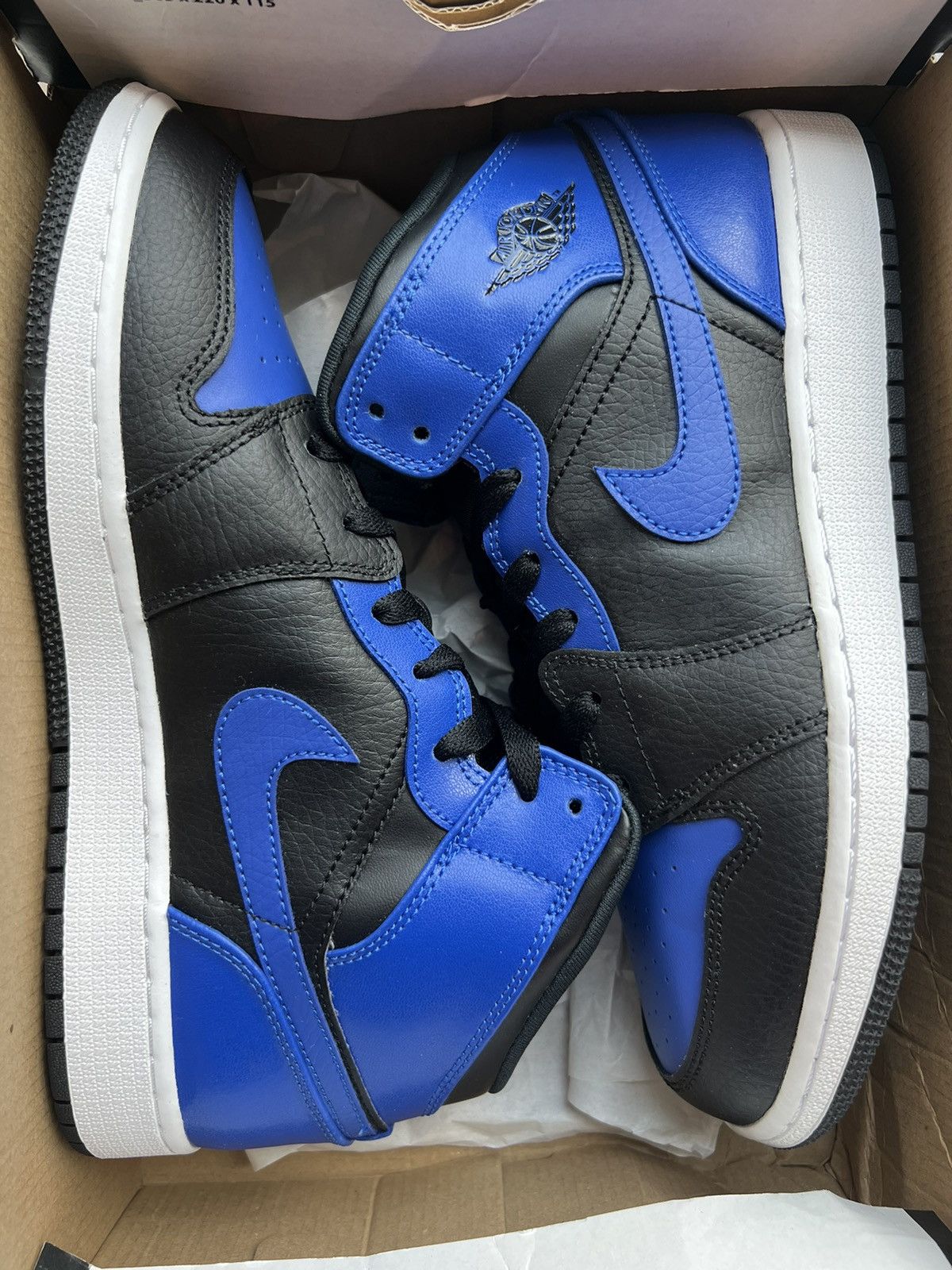 Jordan Brand × Nike Nike Air Jordan 1 Mid Hyper Royal size 7 Size US 7 / EU 40 - 10 Thumbnail