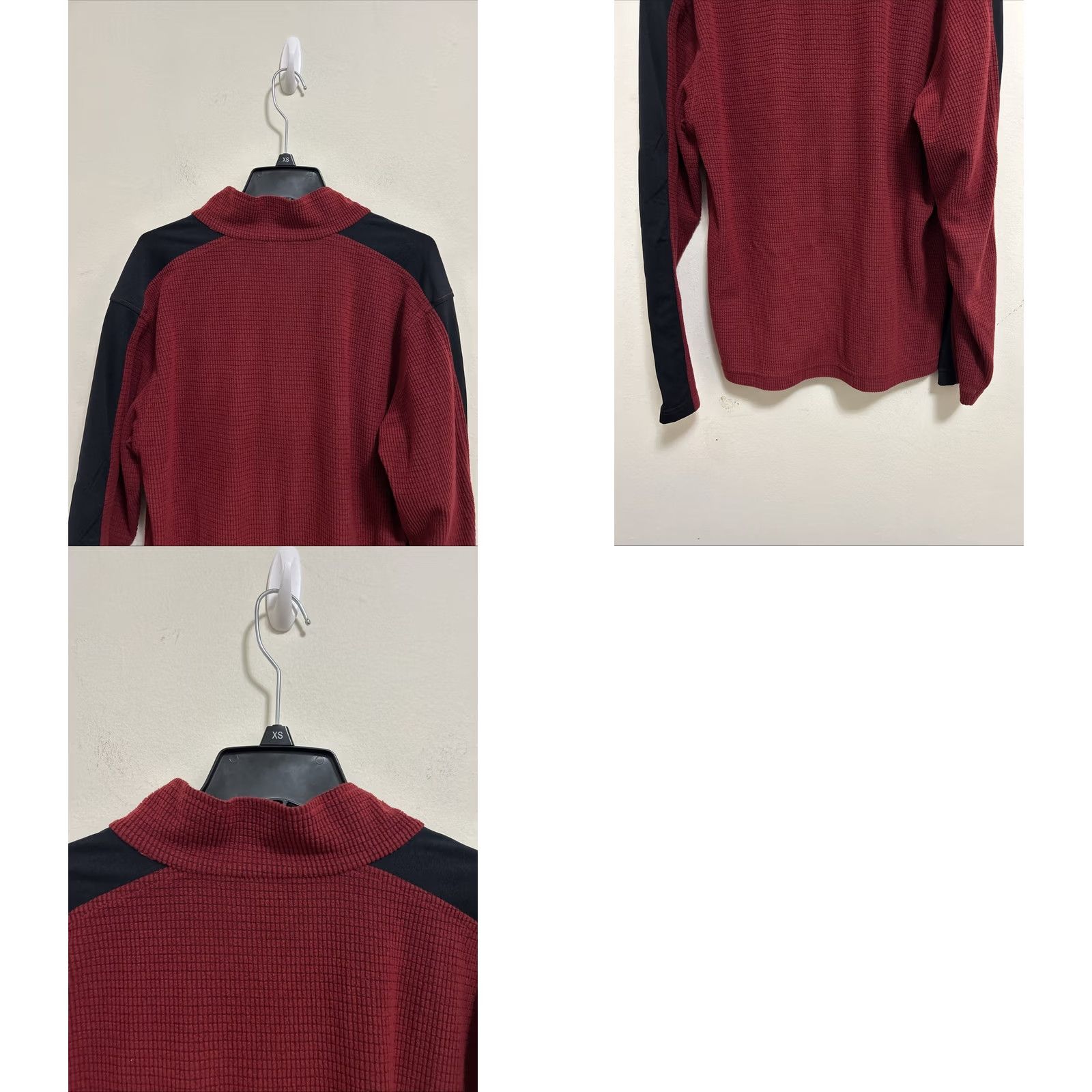 Vintage VINTAGE L.L. Bean Pullover Sweatshirt Shirt Mens S Red 1/4 Zip Mock Neck Fleece Logo USA 90s Outdoor Hiking Size US S / EU 44-46 / 1 - 8 Thumbnail
