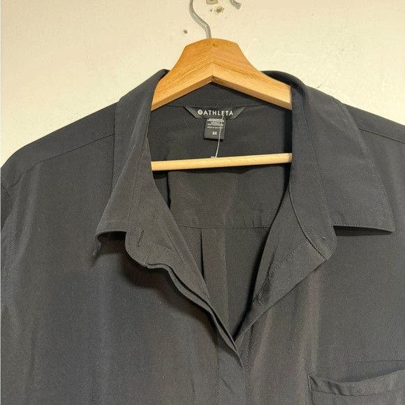 Athleta Athleta Women’s Oversized Button-Up Shirt Black Size 3X Size 3XL / US 20-22 - 5 Thumbnail