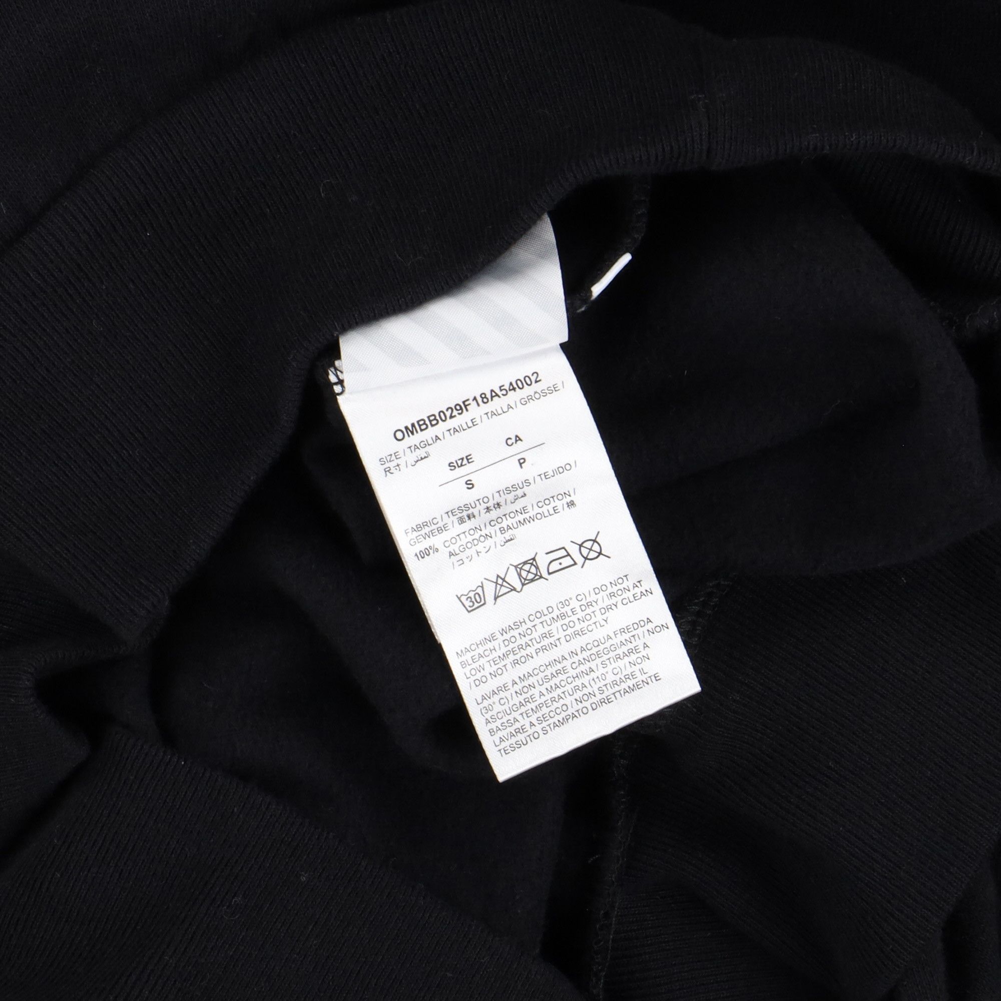 Off-White Black "For All" Diagonals Logo Hoodie Size S / US 4 / IT 40 - 8 Thumbnail
