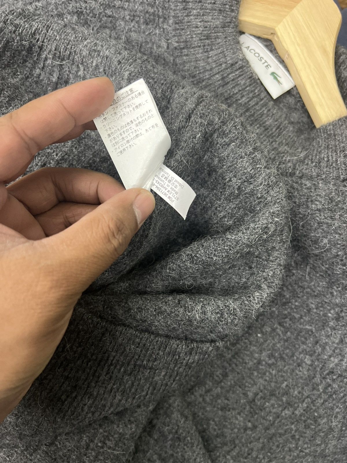 Lacoste × Vintage Vintage Lacoste Grey Knit Wool Sweater Size US XS / EU 42 / 0 - 9 Thumbnail