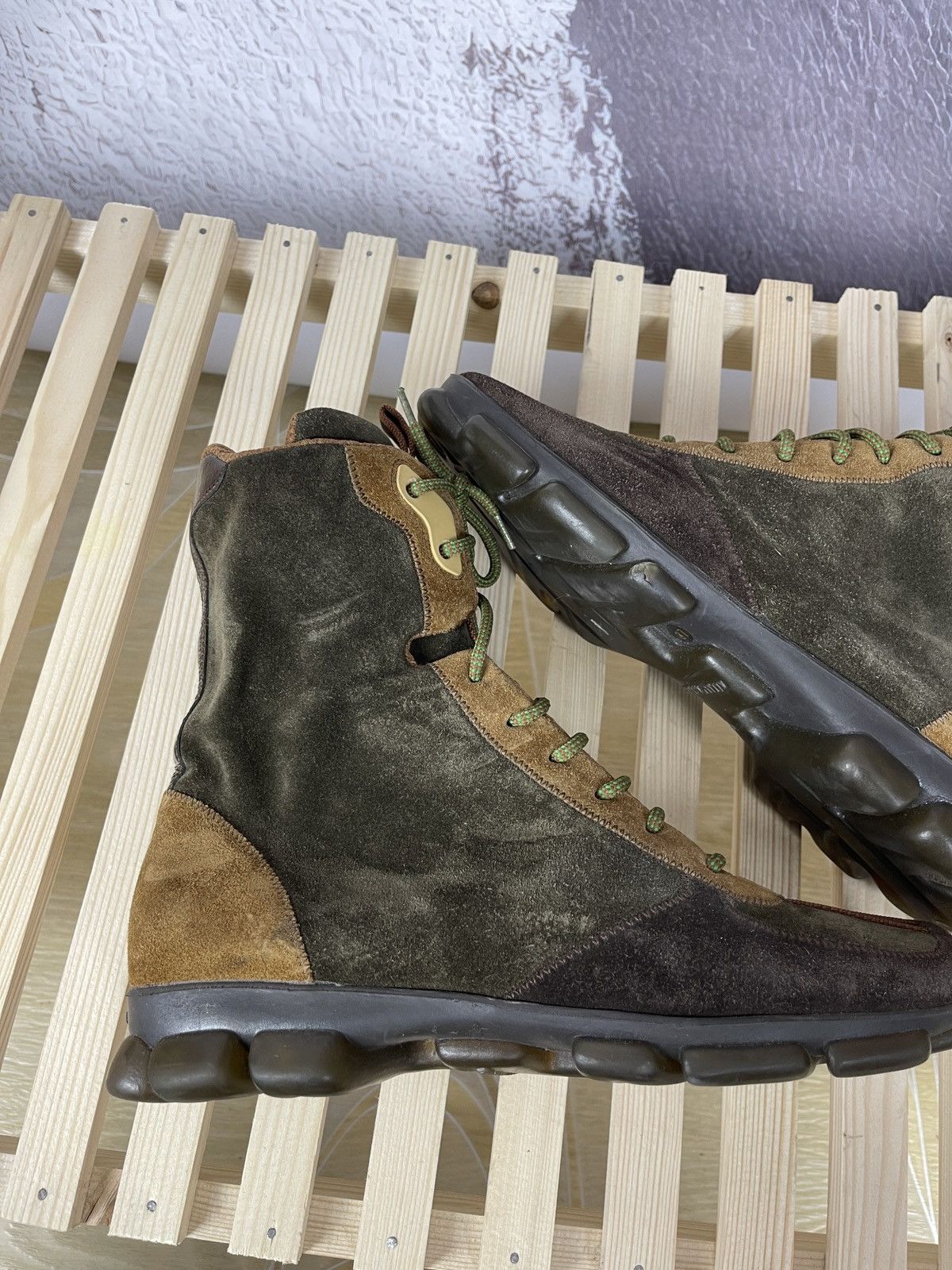 Miu Miu Miu Miu Prada archive leather suede vintage boots sneakers Size US 7 / IT 37 - 6 Thumbnail