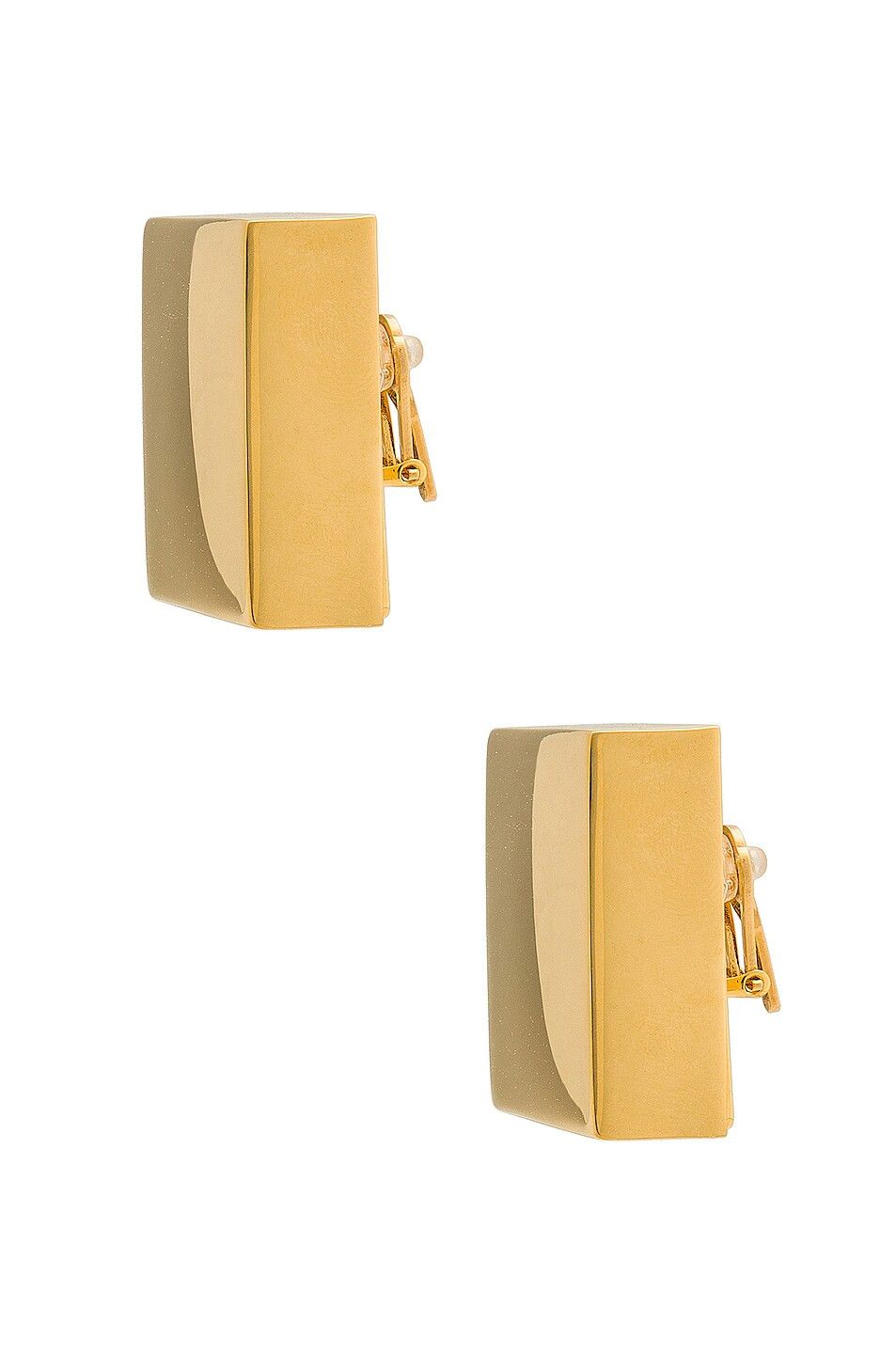 Saint Laurent Paris o1la1rc1a0525 Size: OS / 697422 Square Earrings in Gold Size ONE SIZE - 3 Thumbnail