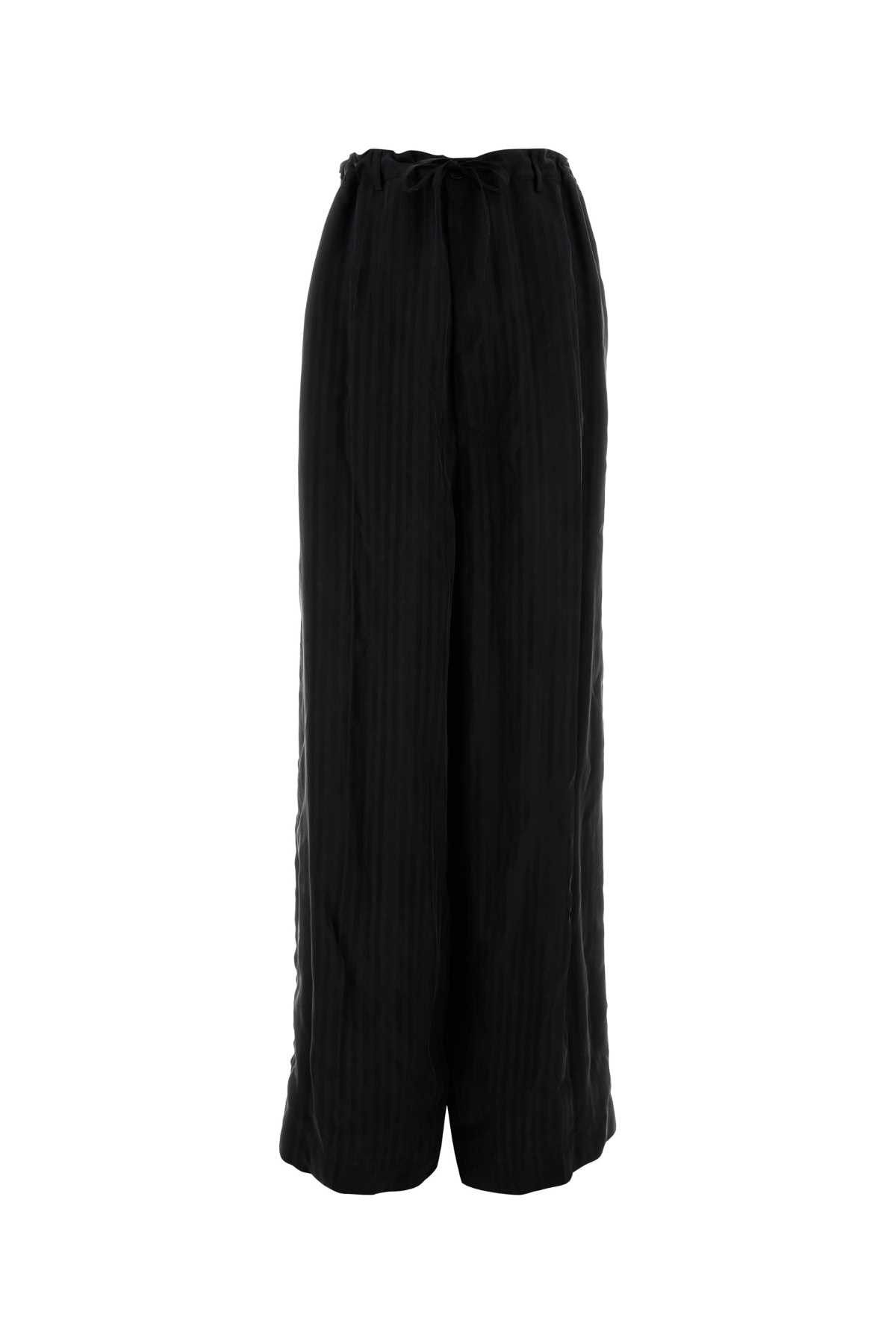 Balenciaga Black Cupro Pyjama Pant Size 28" / US 6 / IT 42 - 1 Thumbnail