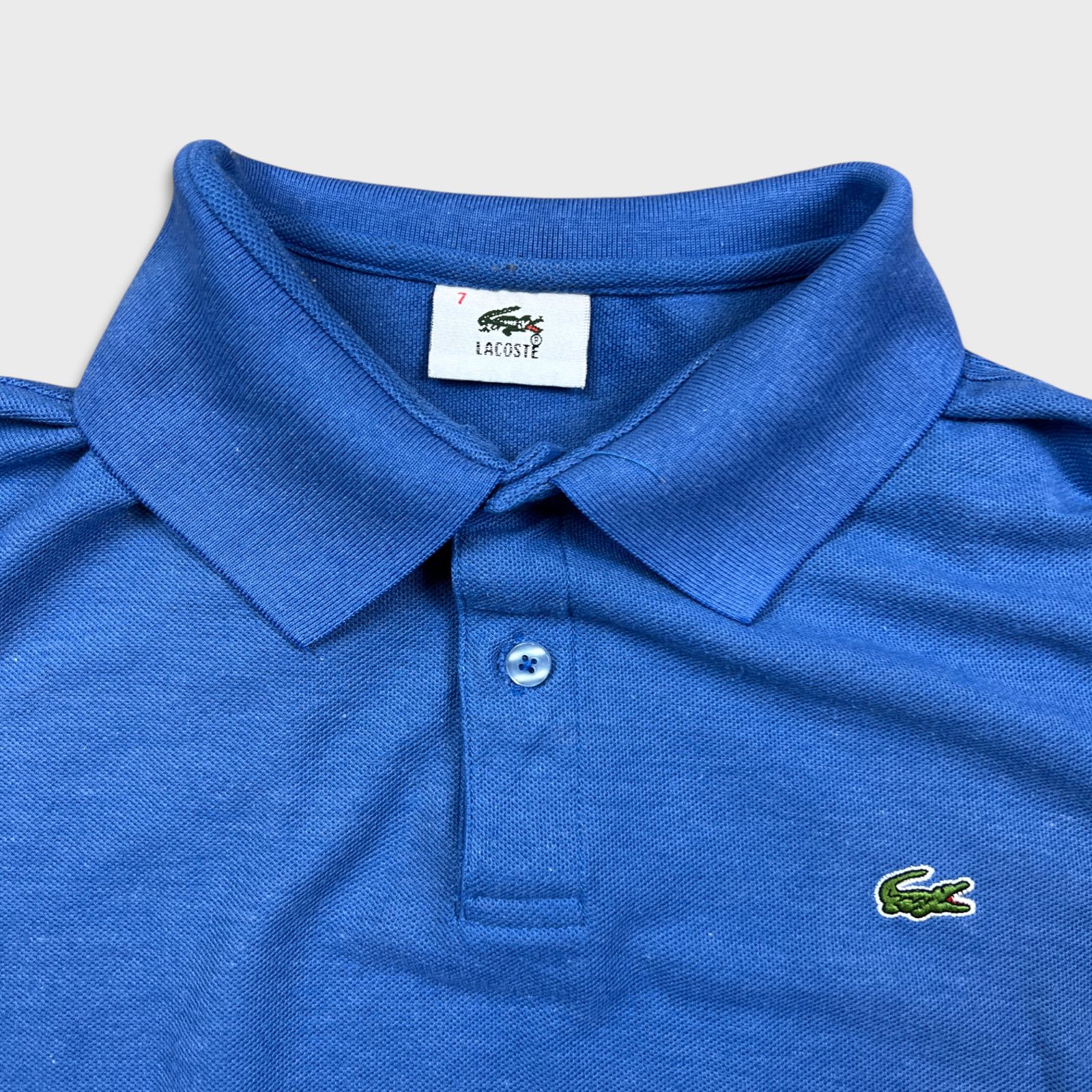 Lacoste × Vintage Vintage 90s Lacoste Shirt sz 7 Faded Classic Casual Polo Size US M / EU 48-50 / 2 - 2 Thumbnail