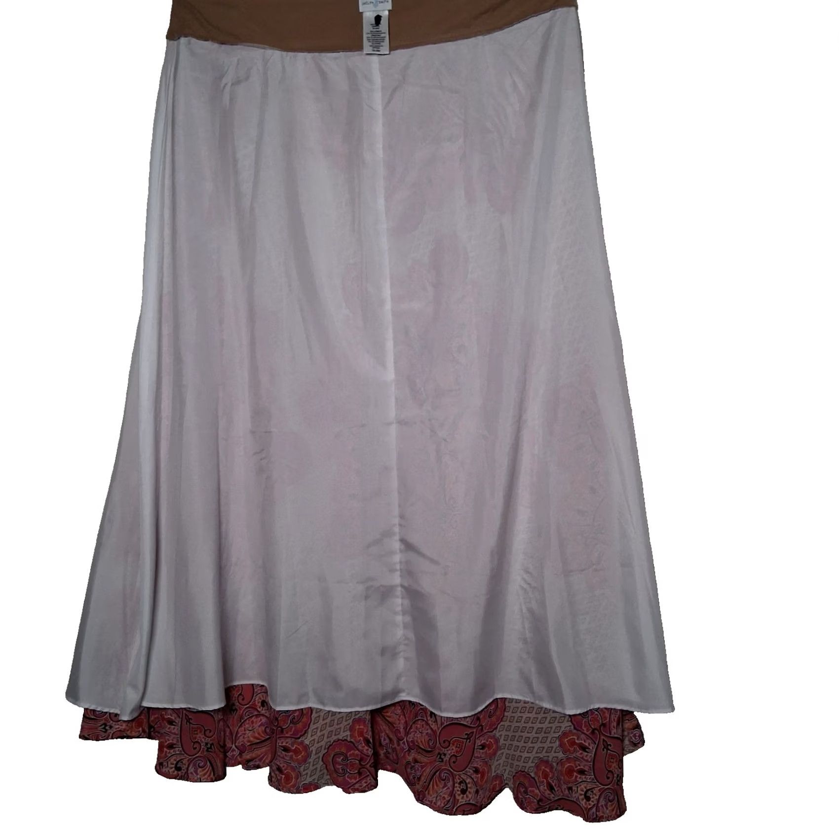 Vintage VINTAGE Jacklyn Smith Skirt Maxi Plus Size 2X Pink Paisley Mandala Boho Hippe Hippie Bohemian Long Skirt Womens Size 40" / US 18 - 5 Thumbnail