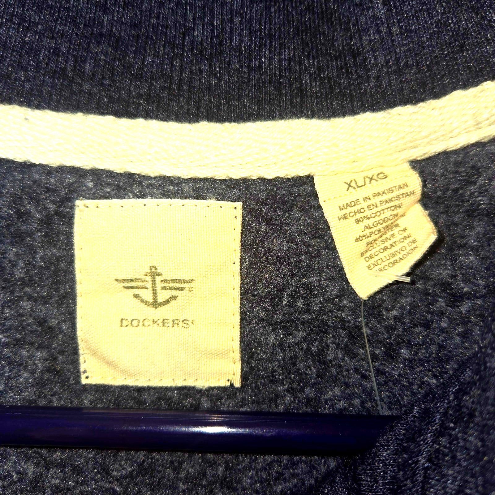 Dockers Dockers Men's XL Navy Blue Quarter Zip Sweater - Cozy Size US XL / EU 56 / 4 - 5 Thumbnail