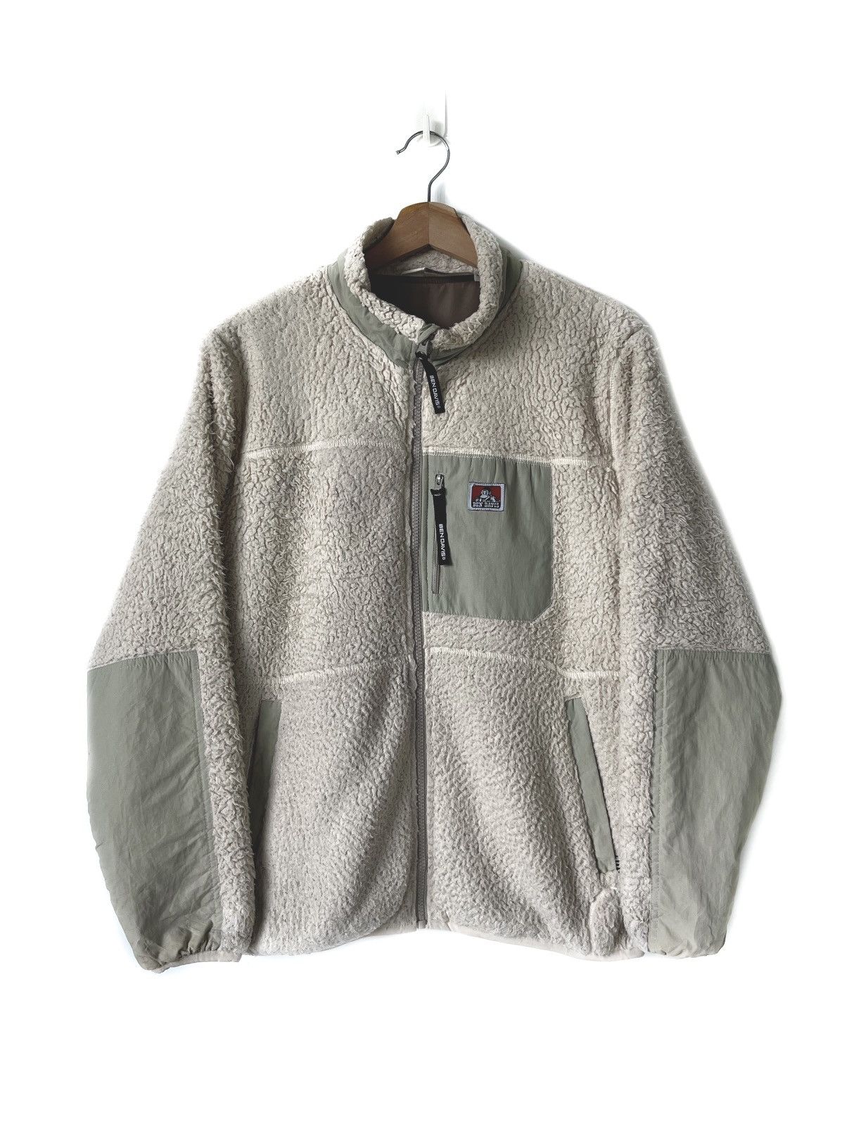 Ben Davis × Vintage Ben Davis Deep Pile Fleece Jacket Size US M / EU 48-50 / 2 - 1 Thumbnail