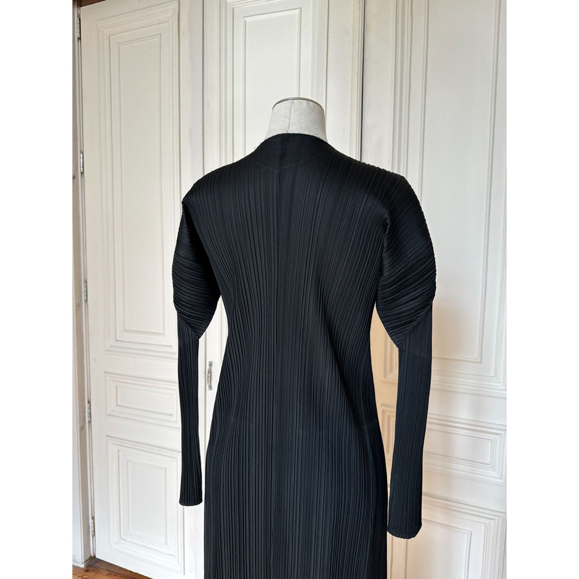 Issey Miyake Pleats Please Black Pleated Coat Size S / US 4 / IT 40 - 5 Thumbnail