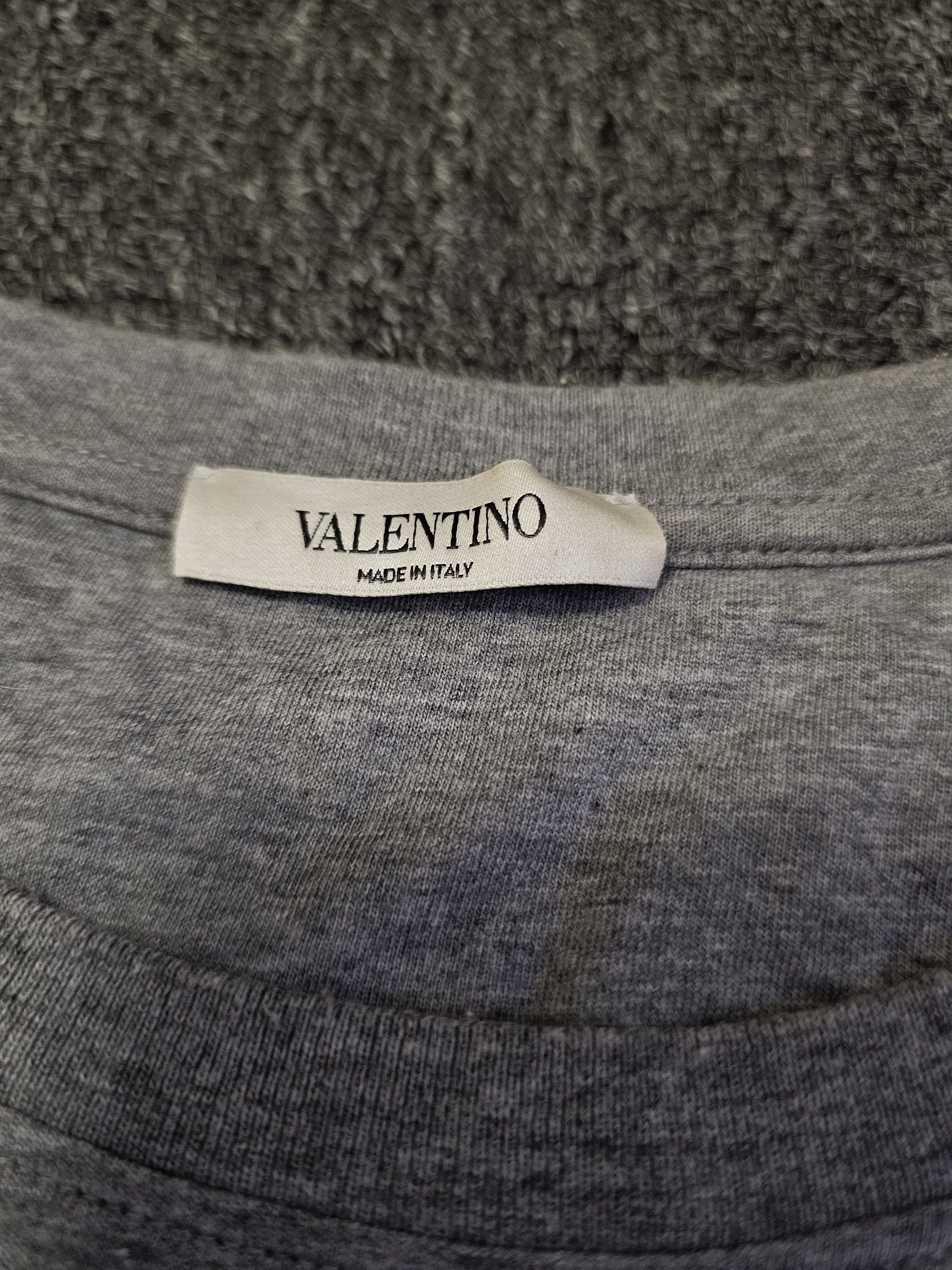 Valentino Valentino Men's Grey T-Shirt Size M Size US M / EU 48-50 / 2 - 3 Thumbnail
