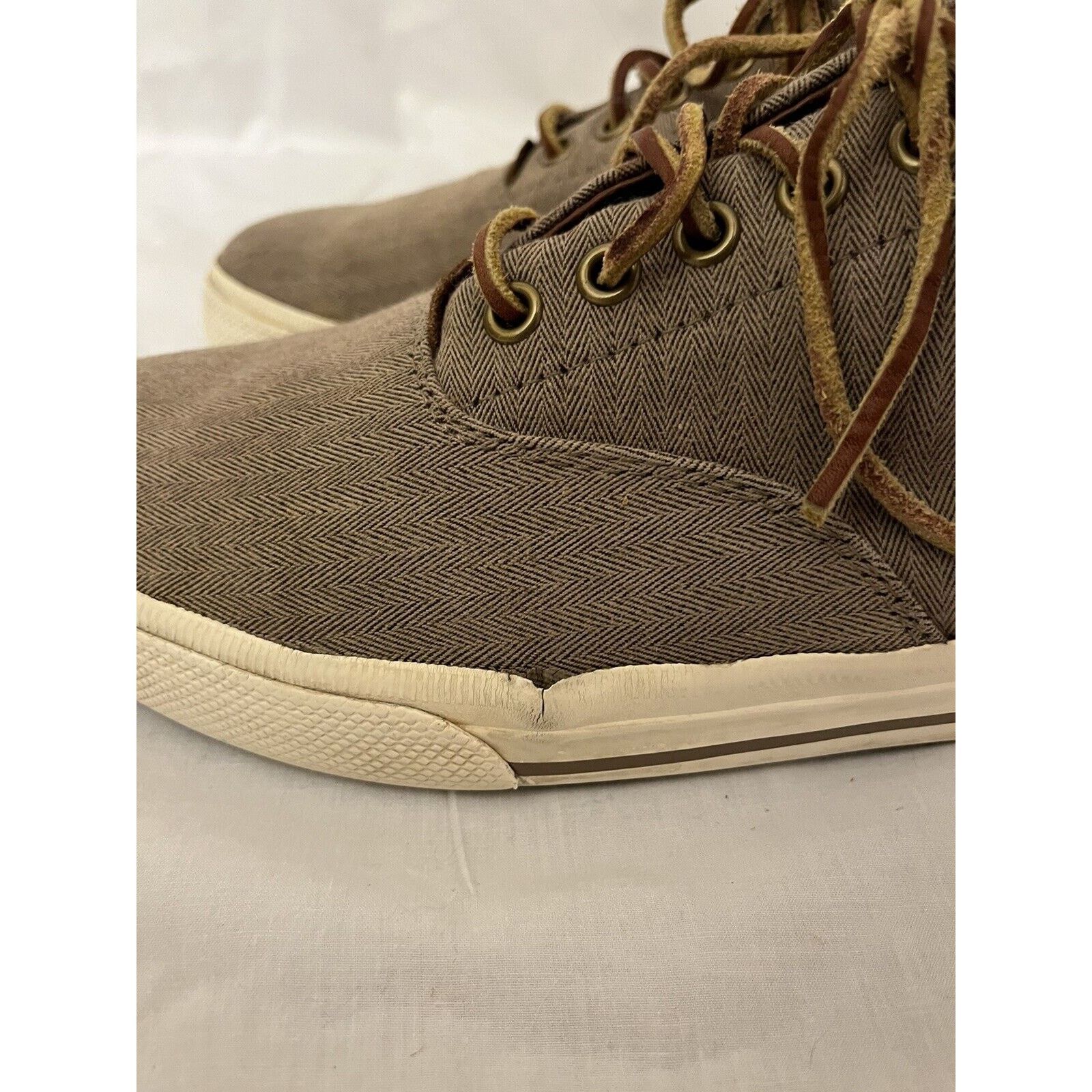 Polo Ralph Lauren POLO Ralph Lauren Shoes Mens 9.5D Brown Vaughn Canvas Size US 9.5 / EU 42-43 - 13 Thumbnail