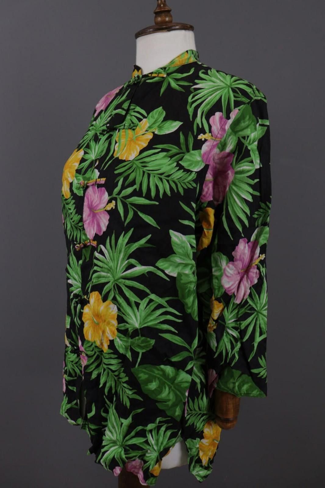 Lauren Ralph Lauren Lauren Ralph Lauren Black Linen Floral Tunic Shirt Size M Size M / US 6-8 / IT 42-44 - 8 Thumbnail