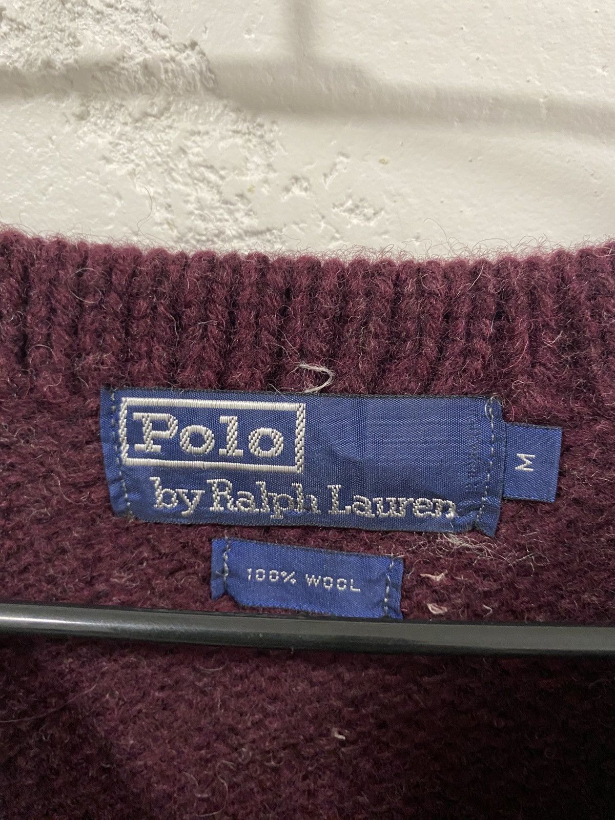 Polo Ralph Lauren × Vintage Polo Ralph Lauren 1980’s Striped Chunky Knitted Sweater Size US M / EU 48-50 / 2 - 2 Thumbnail