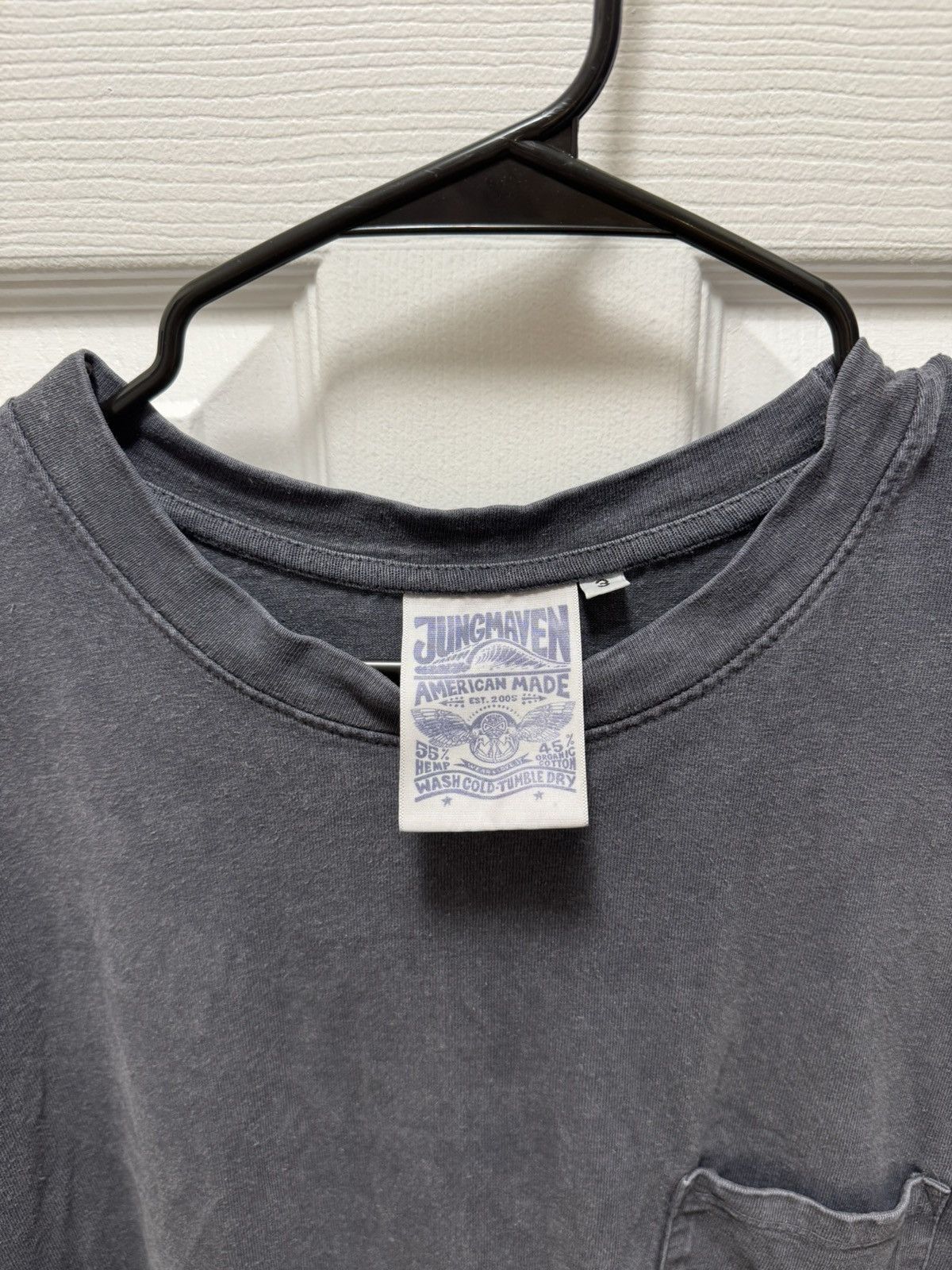 Jungmaven Jungmaven American Oversized Quality Cotton Charcoal Shirt Size US XL / EU 56 / 4 - 4 Thumbnail