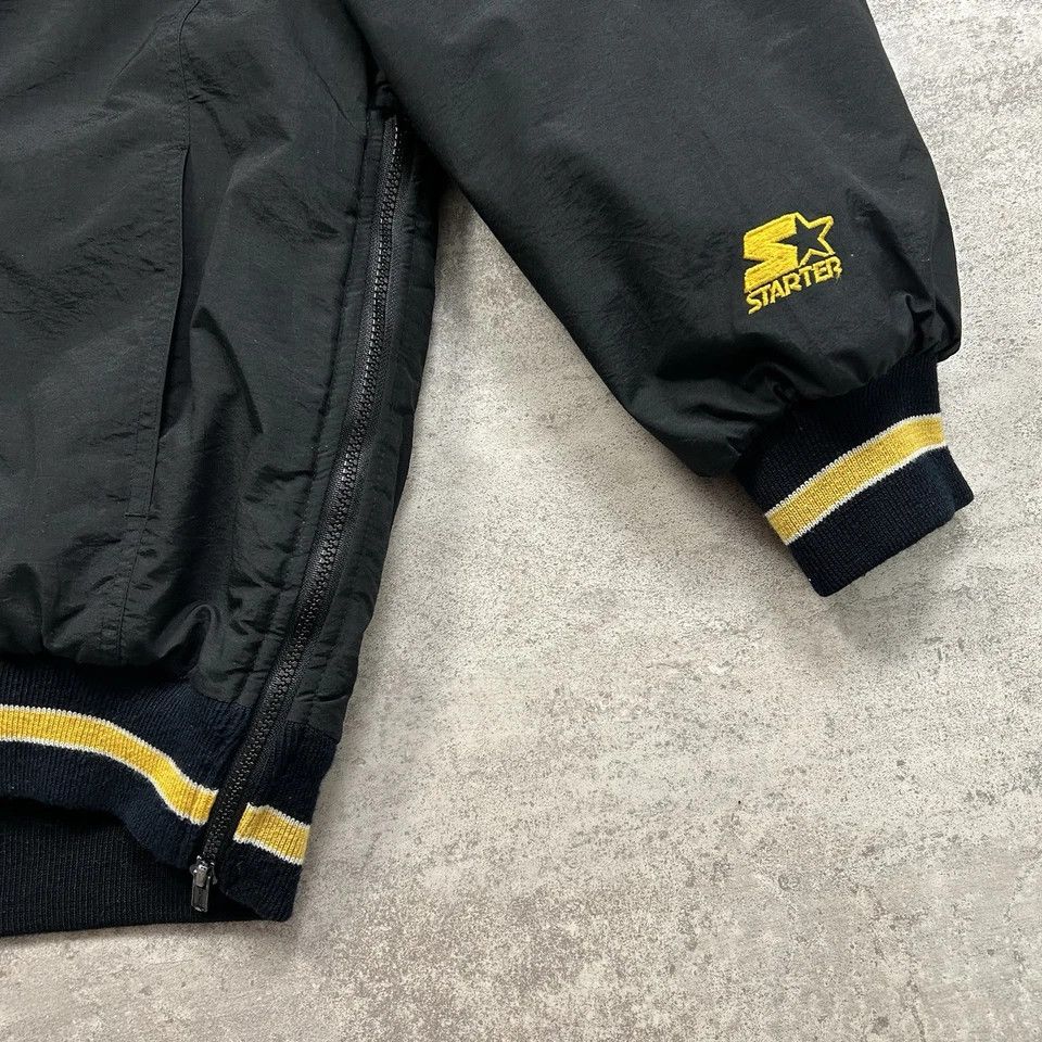 Starter × Vintage RARE CFL HAMILTON TIGER CATS STARTER PUFFER JACKET HOODDIE Size US L / EU 52-54 / 3 - 5 Thumbnail