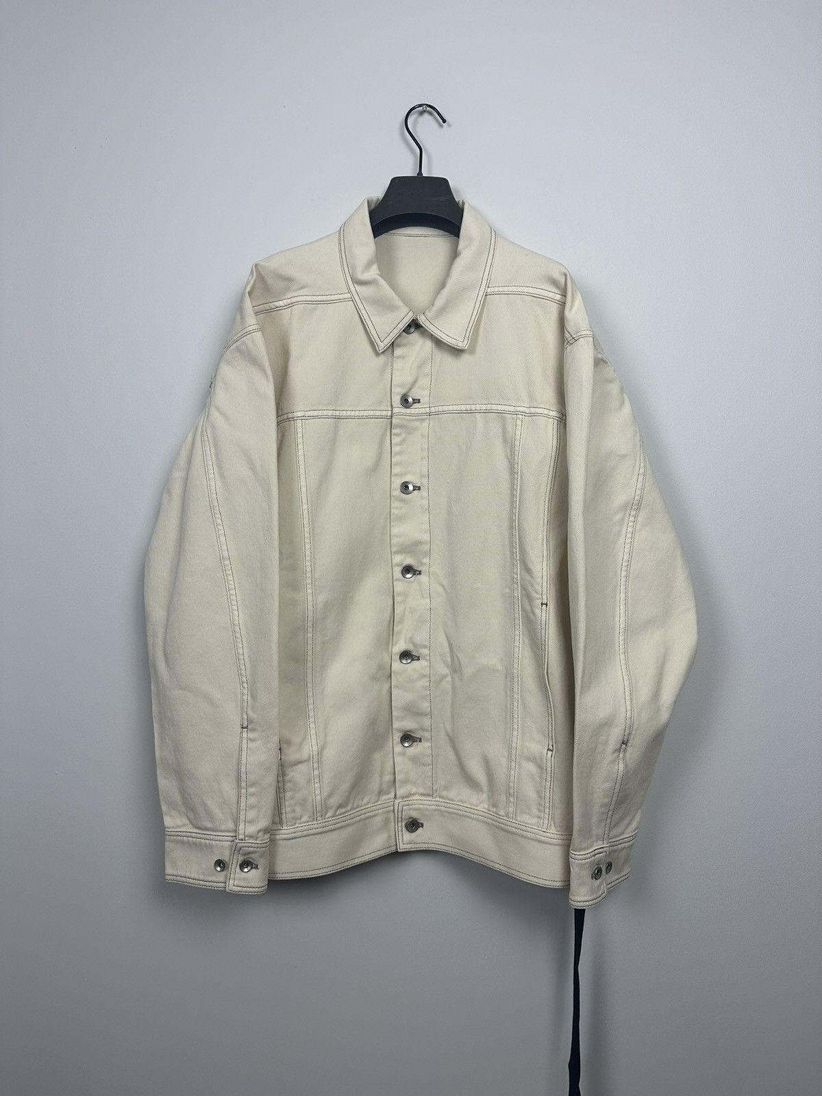 Rick Owens DRKSHDW Coated Jumbo Denim Worker Jacket Size US XXL / EU 58 / 5 - 1 Thumbnail