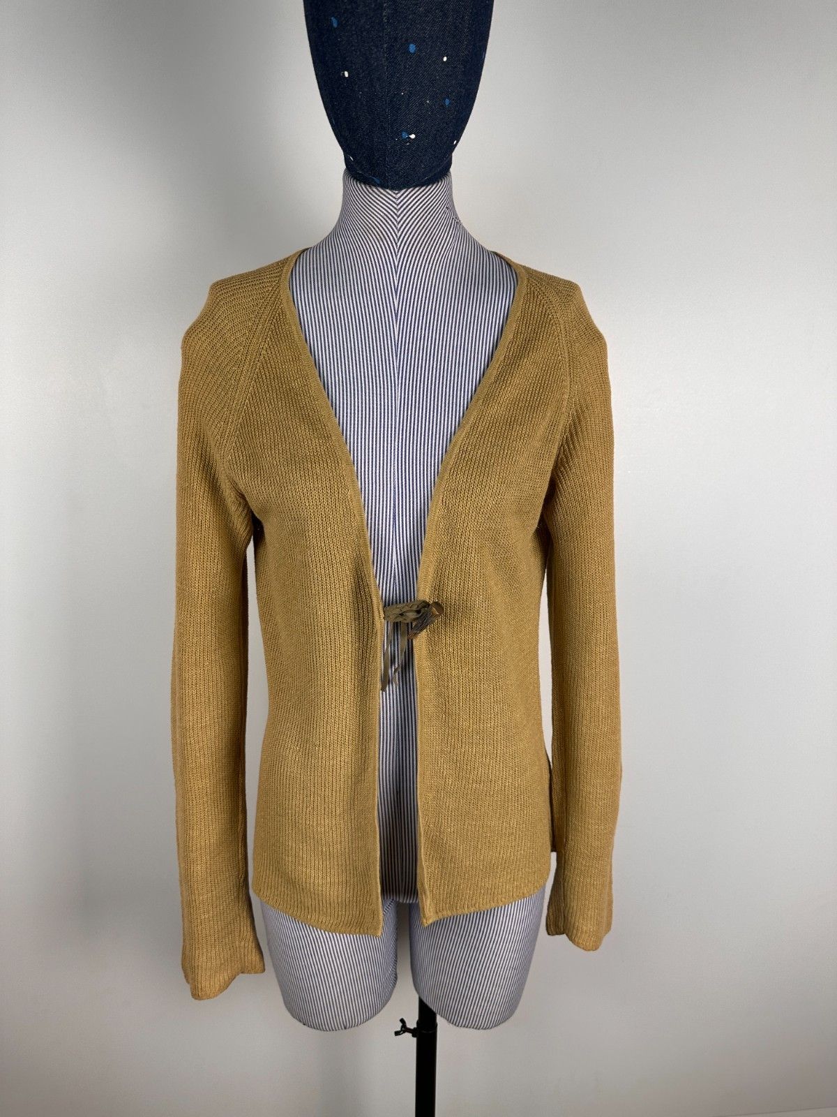 Ralph Lauren Ralph Lauren Open Cardigan Cape Linen Sweater Beige Size S Size S / US 4 / IT 40 - 1 Thumbnail