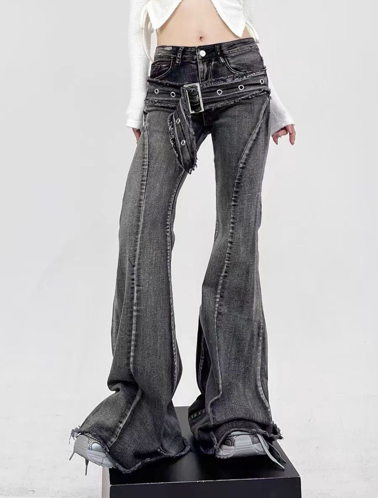 Japanese Brand Streetwear Flare Retro Vintage Style Design Jeans Size 30" / US 8 / IT 44 - 1 Thumbnail