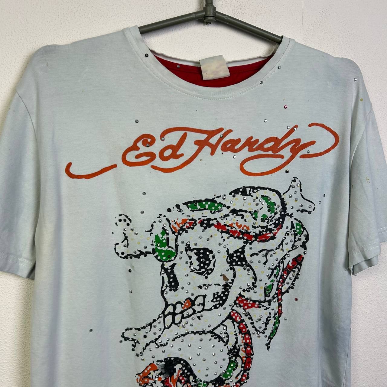 Ed Hardy Vintage Ed Hardy by CHristian Audigier y2k opium tee Size US L / EU 52-54 / 3 - 2 Thumbnail