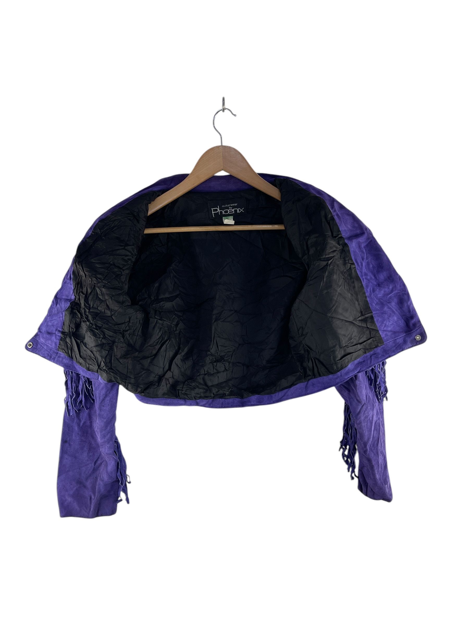 Phoenix Clothing Vintage Outerwear by Phoenix Suede Leather Cropped Jacket Size XS / US 0-2 / IT 36-38 - 3 Thumbnail
