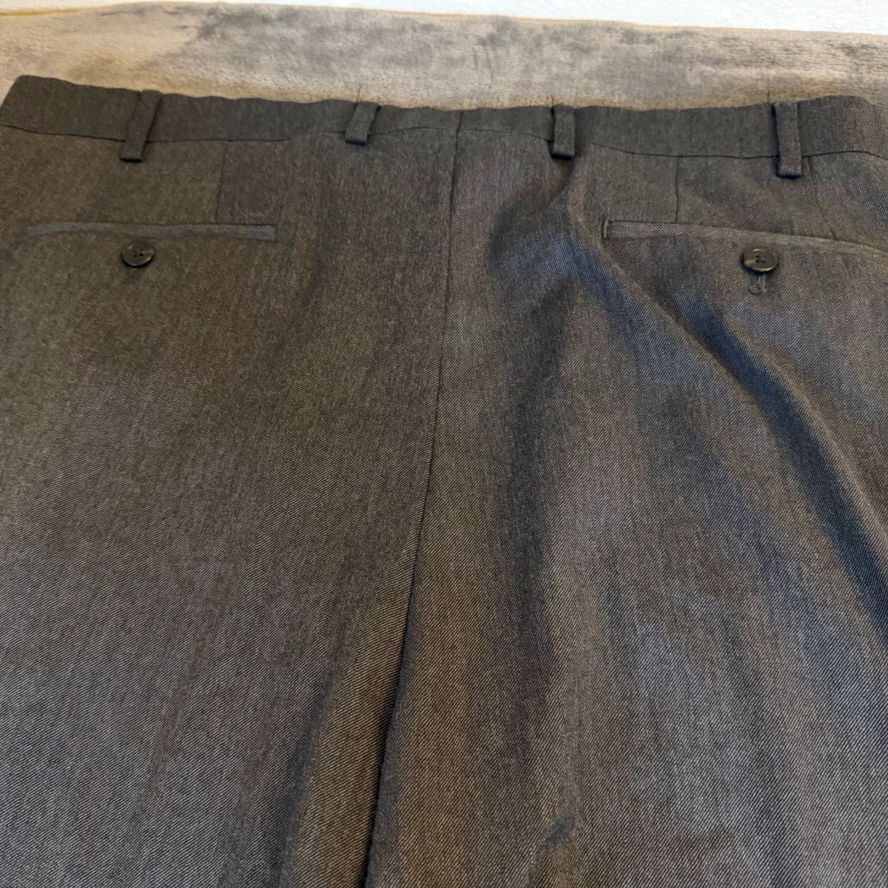 Ralph Lauren Lauren Ralph Lauren Gray Pleated Dress Pants Trousers Mens 36W 34L Size US 36 / EU 52 - 3 Thumbnail