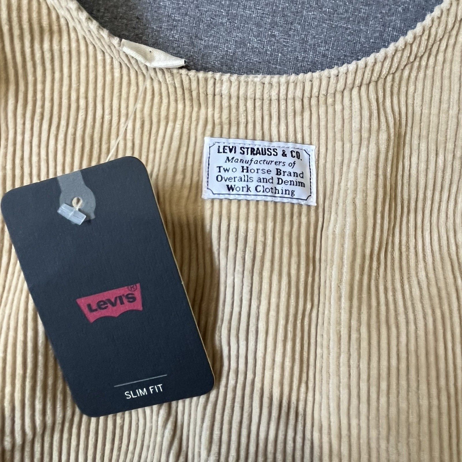 Levi's Levi's Tuli Corduroy Women Mini Dress, L 100% Cotton, NWT Size L / US 10 / IT 46 - 4 Thumbnail