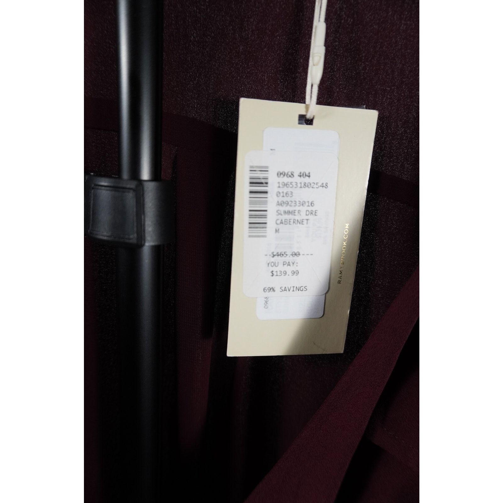 Ramy Brook Ramy Brook Cabernet Wrap Dress Women’s Med. Long Sleeve NWT Size M / US 6-8 / IT 42-44 - 4 Thumbnail