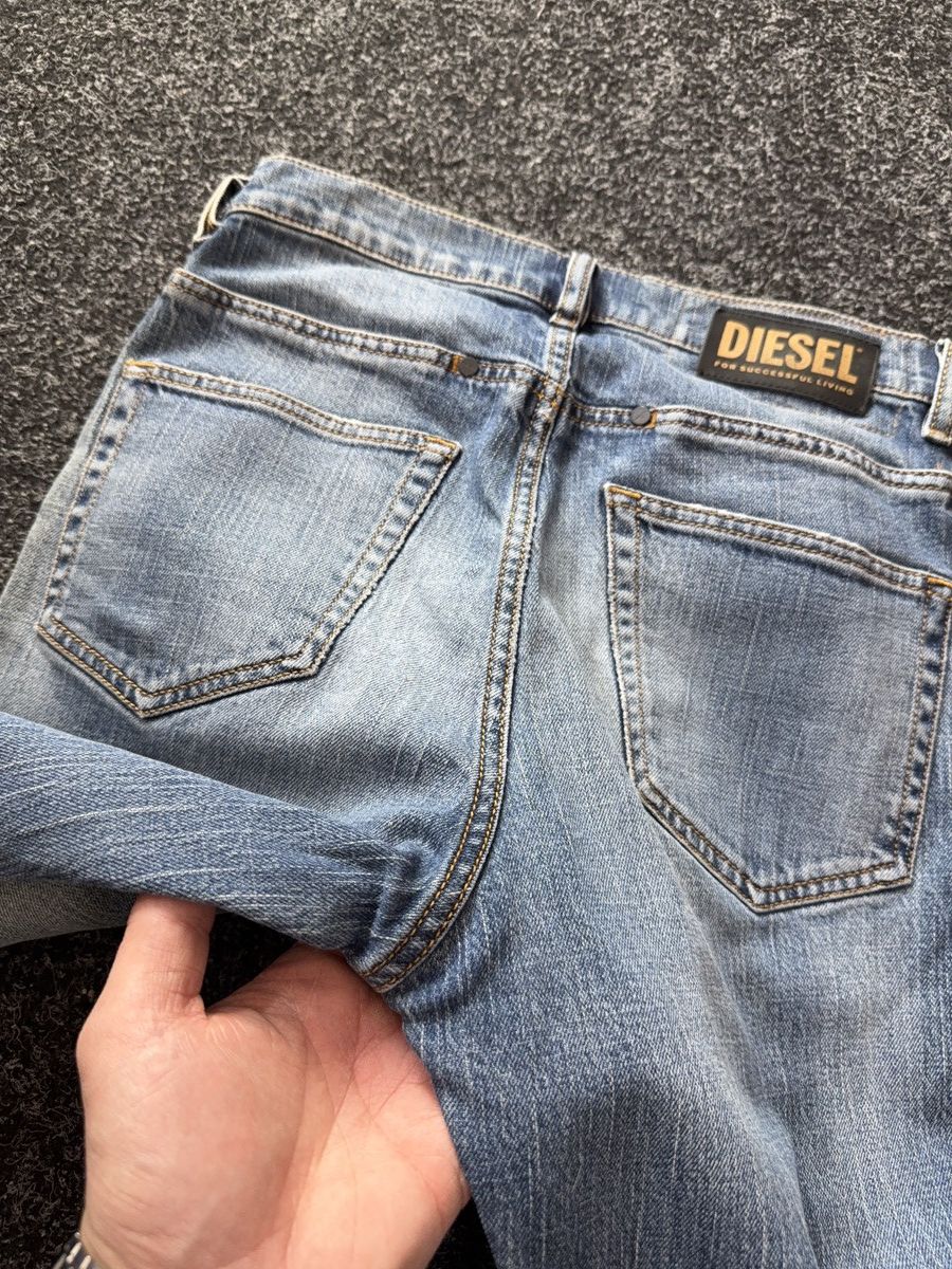 Diesel Diesel D-Fetar Distressed Denim Jeans Light Wash Size US 28 / EU 44 - 18 Thumbnail