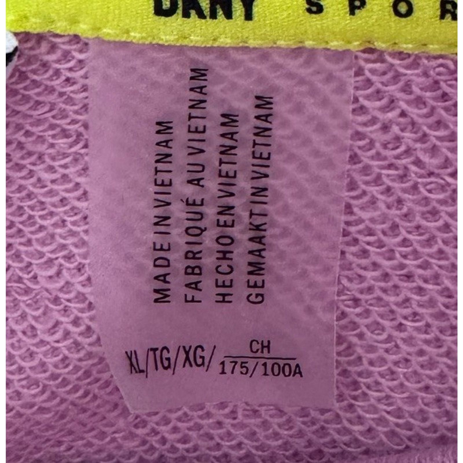 DKNY DKNY Sport Logo Funnel Neck Lilac Sweatshirt Women's X-Large Size XL / US 12-14 / IT 48-50 - 5 Thumbnail