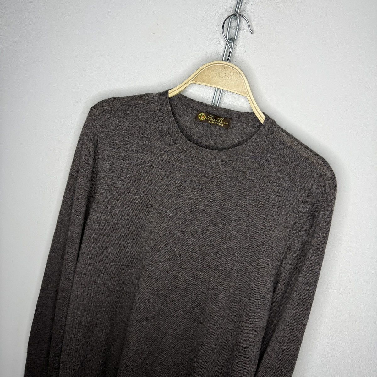 Loro Piana Loro Piana Mens Sweater Jumper Wool L Grey Size US L / EU 52-54 / 3 - 4 Thumbnail