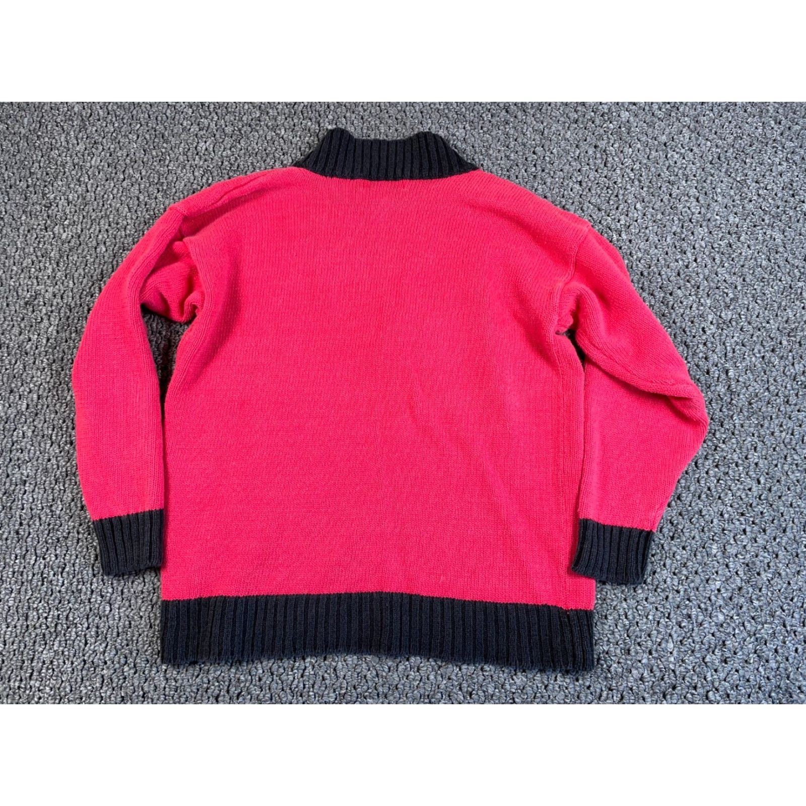 Vintage VINTAGE Preppy Tennis Style V-Neck Sweater Women's Medium Washed Red Ramie Cotton Size M / US 6-8 / IT 42-44 - 2 Thumbnail