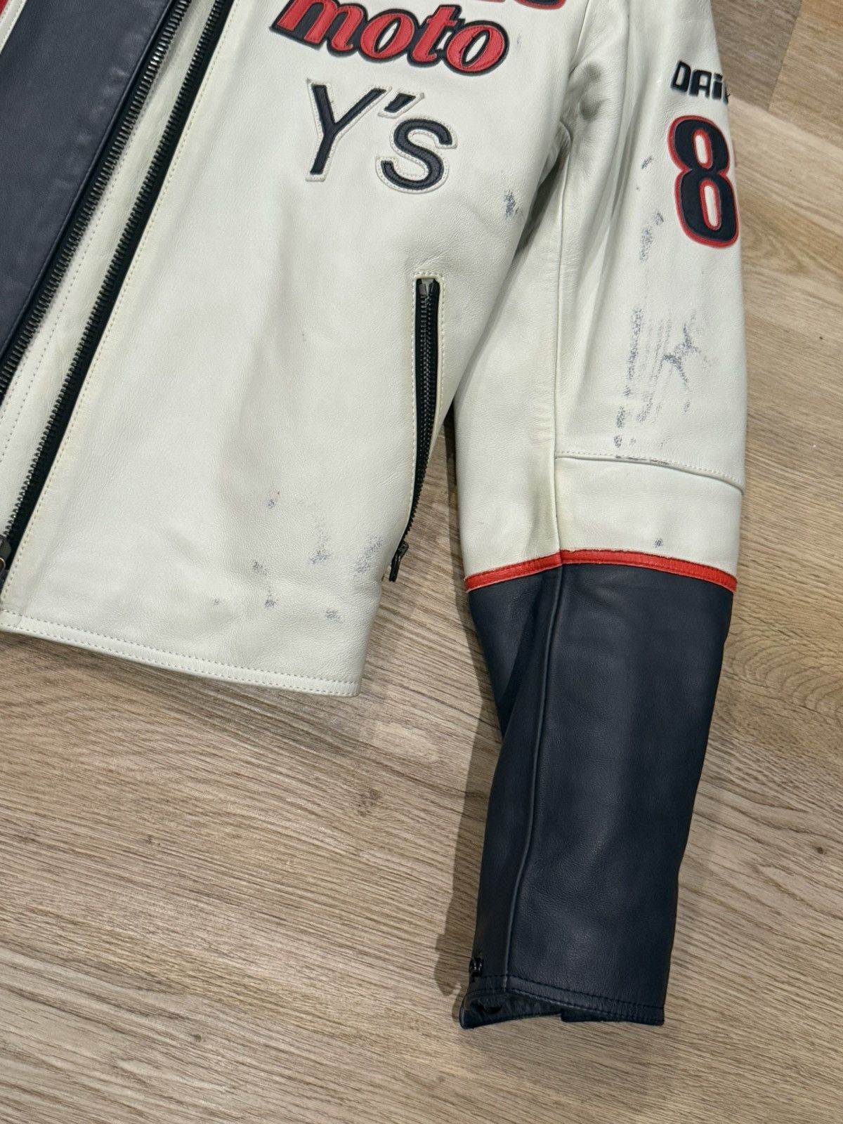 Yohji Yamamoto AW04 Y’s x Dianese Metro Moto Split Leather Racer Jckt Size US XXS / EU 40 - 8 Thumbnail