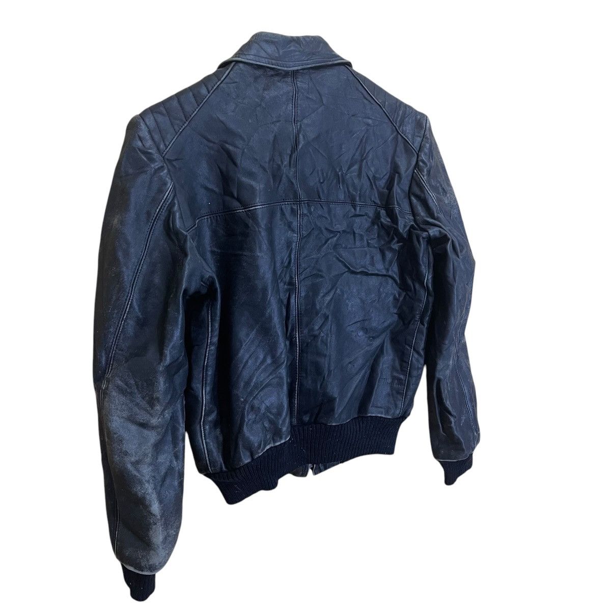 Genuine Leather × Vintage Vintage 70s Leather Jacket Leather Motorcycle Jacket Size US S / EU 44-46 / 1 - 10 Thumbnail