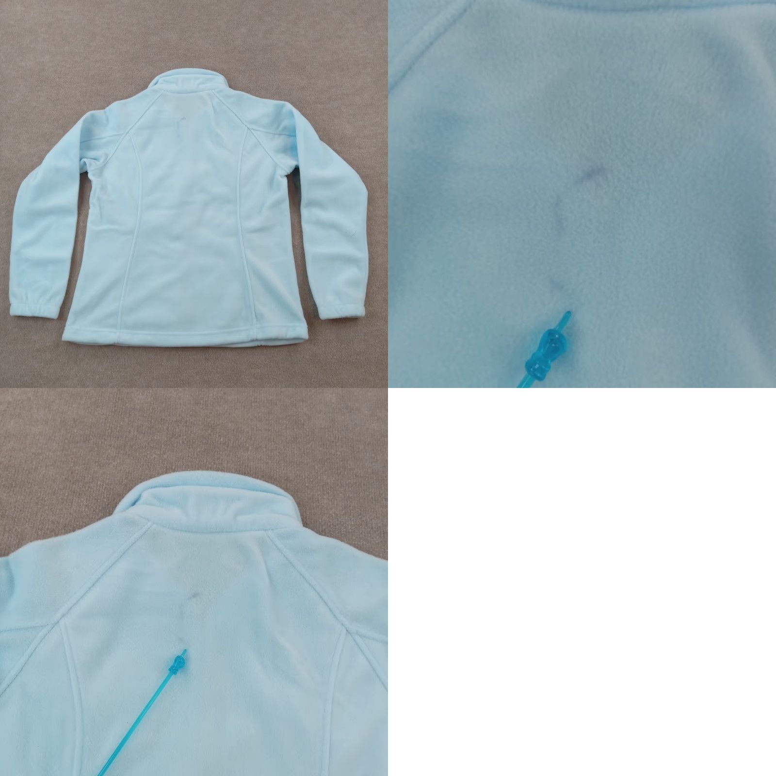 Vintage Columbia Jacket Womens Large Blue Full Zip Mock Neck Fleece Pockets Casual Size L / US 10 / IT 46 - 8 Thumbnail