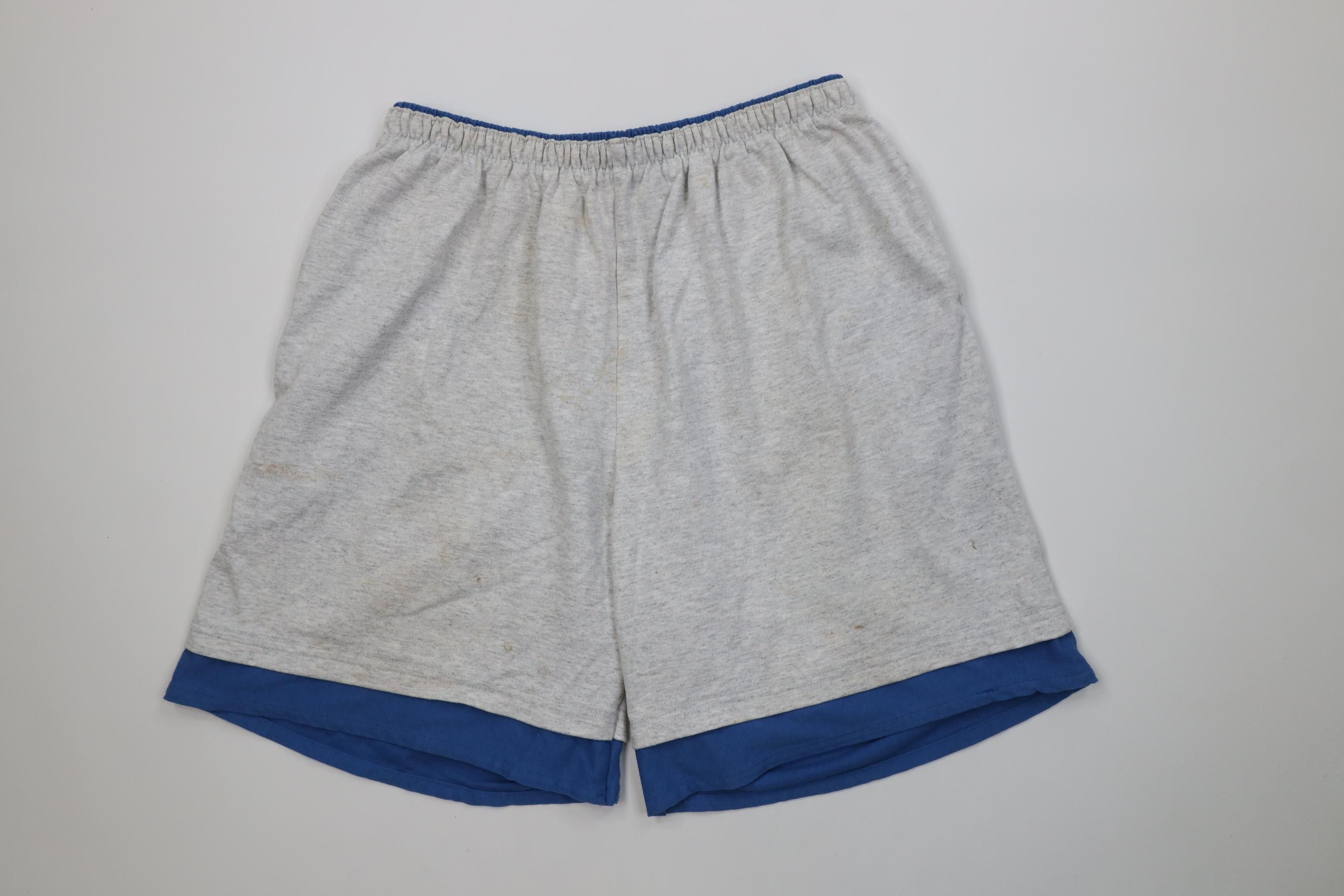 Vintage Vintage 90s Streetwear Blank Layered Above Knee Shorts USA Size US 36 / EU 52 - 1 Thumbnail