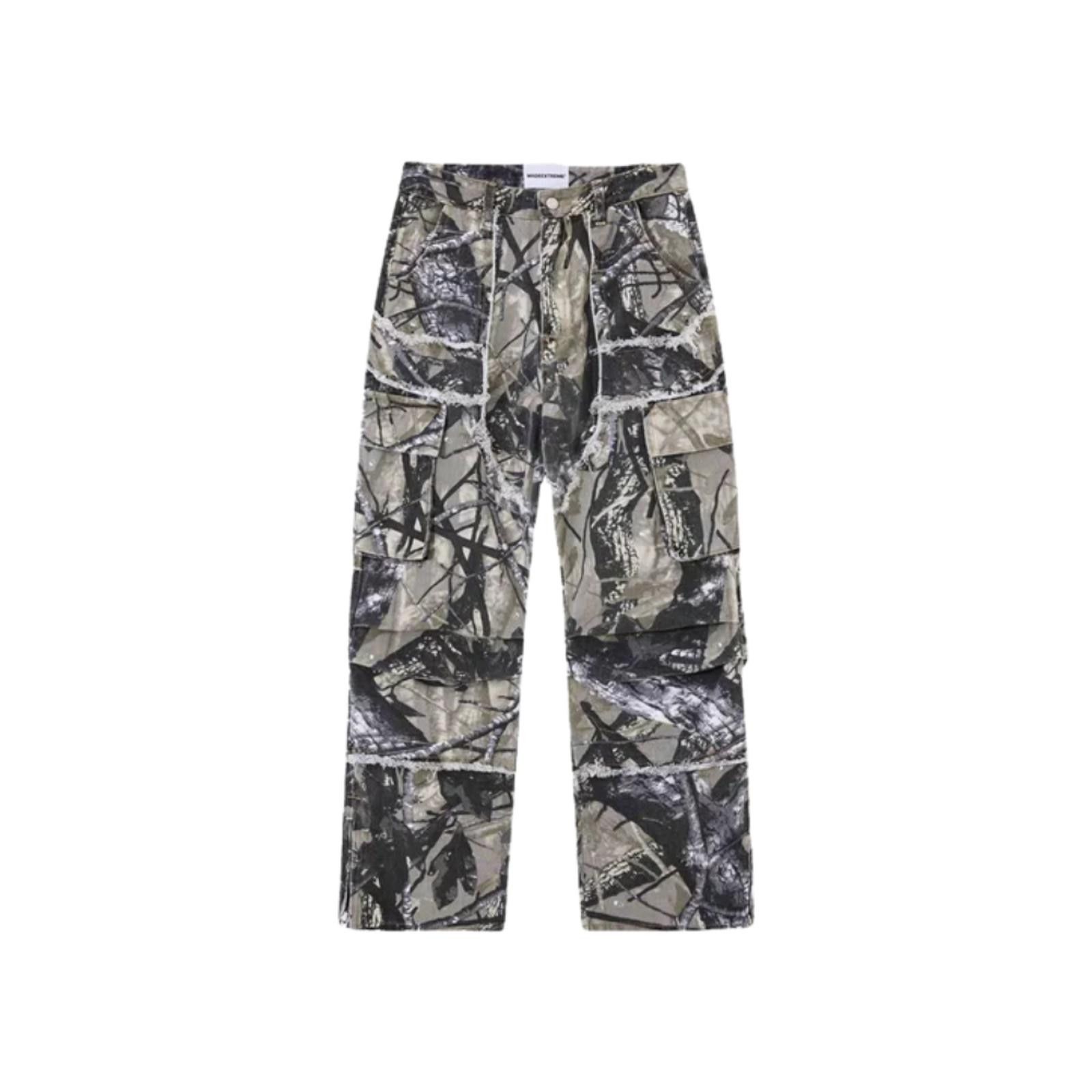 Vintage Multi Pocket Cargo Camo Pants Size US 30 / EU 46 - 2 Thumbnail