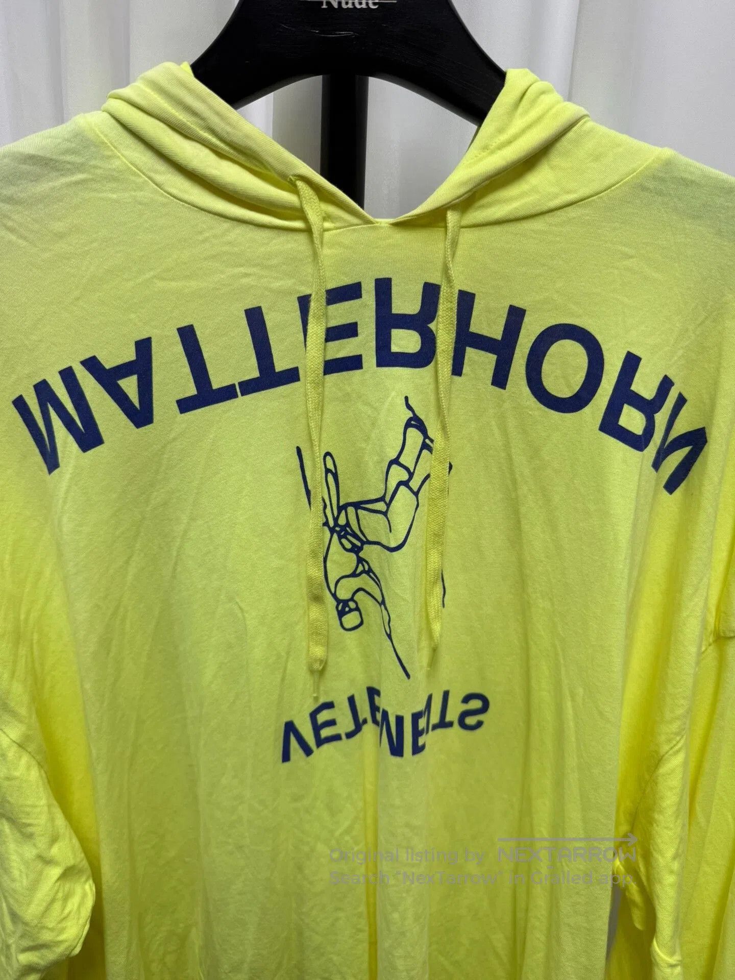 Vetements Vetements Fluorescent Yellow Hoodie M. Size US M / EU 48-50 / 2 - 2 Thumbnail