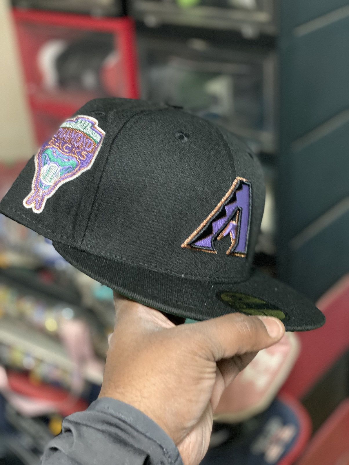 image of 7 1/8 Hat Club Exclusive Black Dome 1.0 Arizona Diamondbacks, Men's