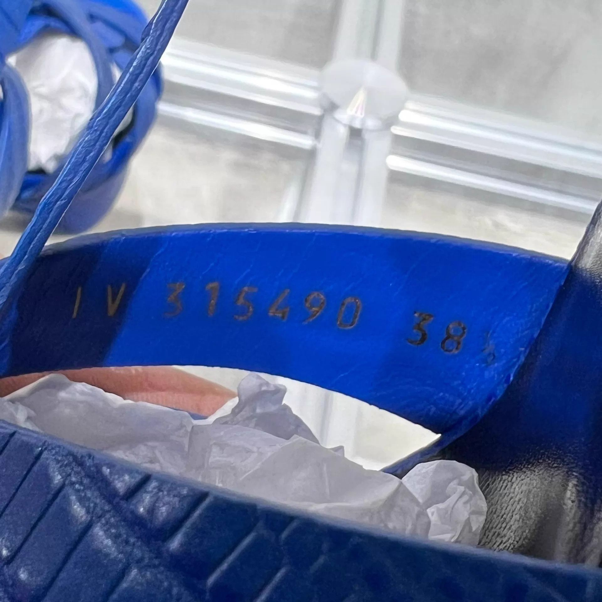 Yves Saint Laurent YSL Women's Blue Heeled Sandals 38.5 EU Size US 8 / IT 38 - 8 Thumbnail