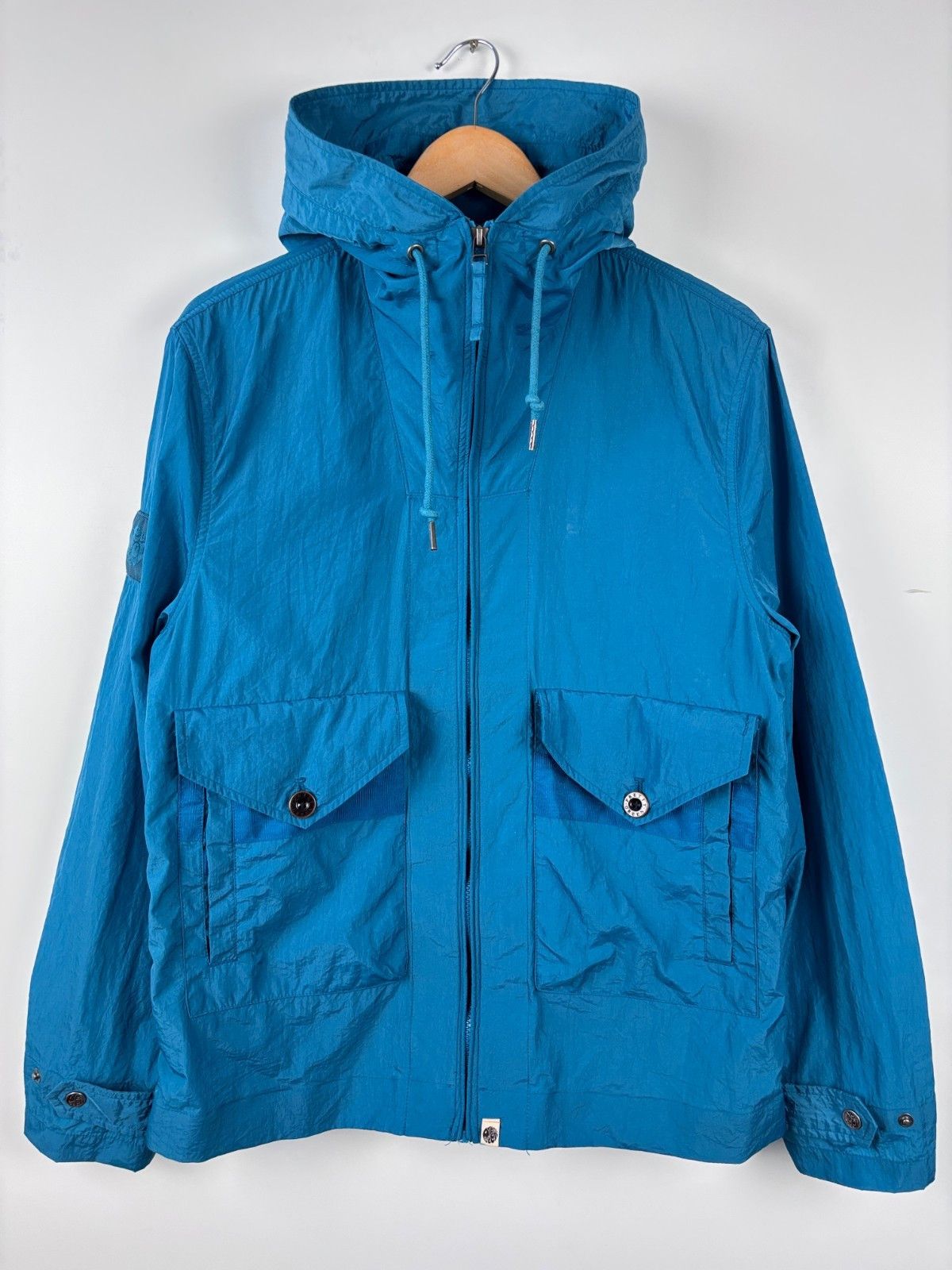 Pretty Green Pretty Green Hooded Windbreaker Nylon Lightweight Jacket L Size US L / EU 52-54 / 3 - 1 Thumbnail
