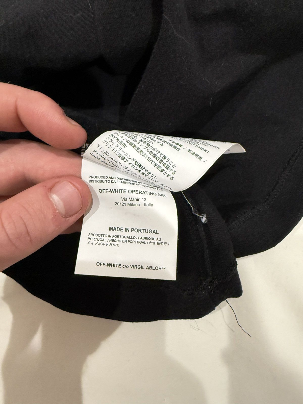 Off-White Off-White “TEMPERATURE” S/S 2018 Diagonal Stripe Tee Size US S / EU 44-46 / 1 - 10 Thumbnail