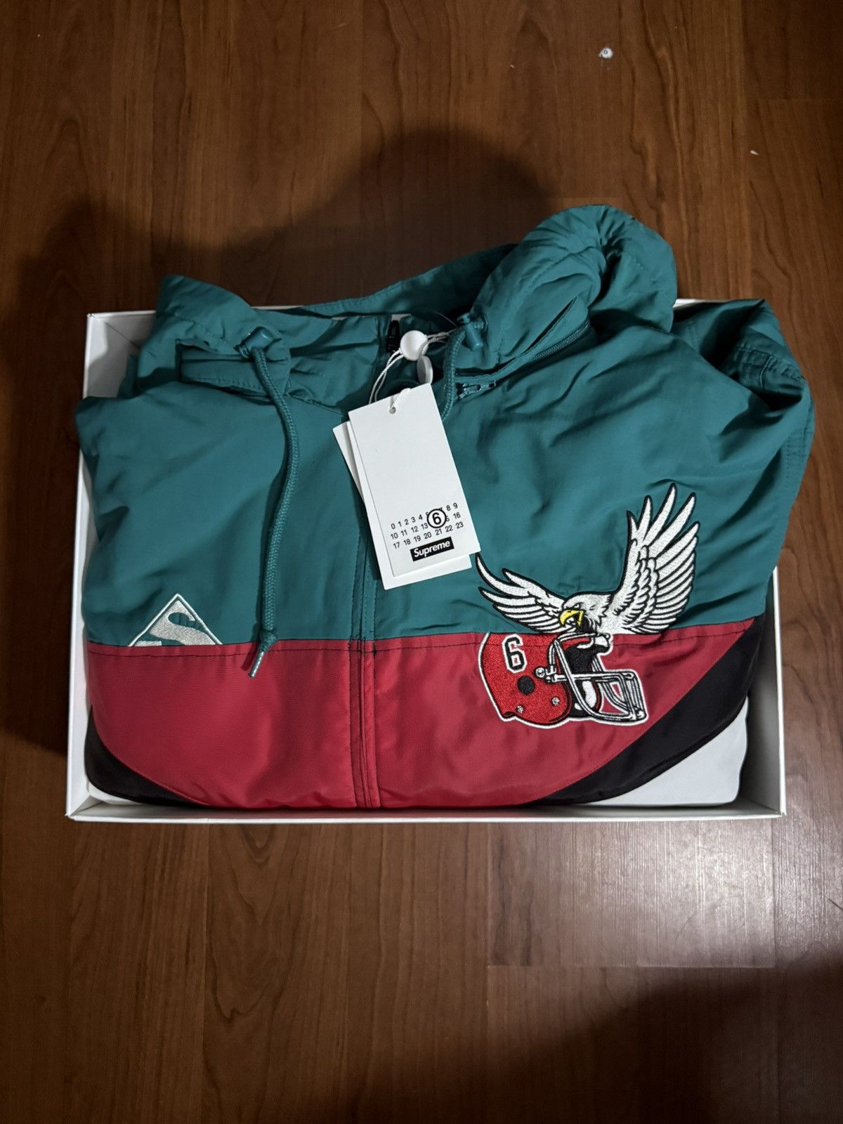 Maison Margiela × Supreme Supreme MM6/Maison Margiela Split Stadium Jacket teal Size US M / EU 48-50 / 2 - 1 Thumbnail