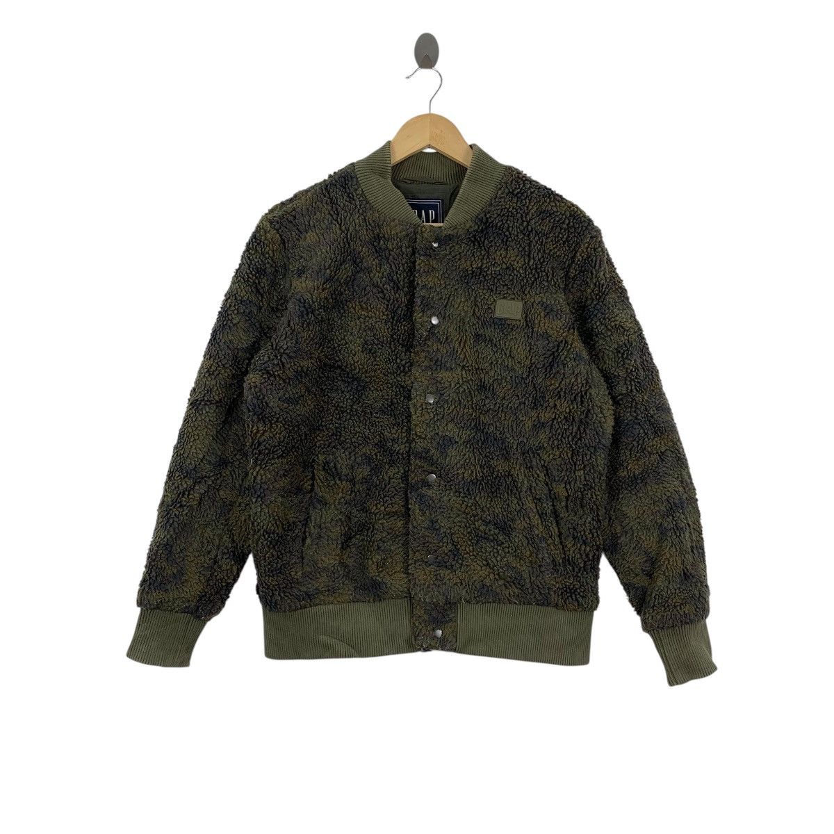Gap Vintage GAP USA CAMOUFLAGE Camo Sherpa Fleece Jacket Size XS / US 0-2 / IT 36-38 - 1 Thumbnail