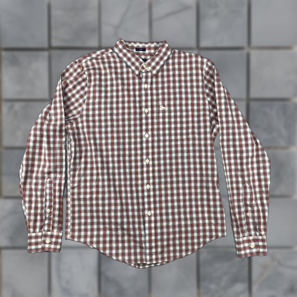 Abercrombie & Fitch Abercrombie & Fitch Button-Down Shirt Mens XL Multicolor Plaid Slim Long Sleeve Size US XL / EU 56 / 4 - 1 Thumbnail