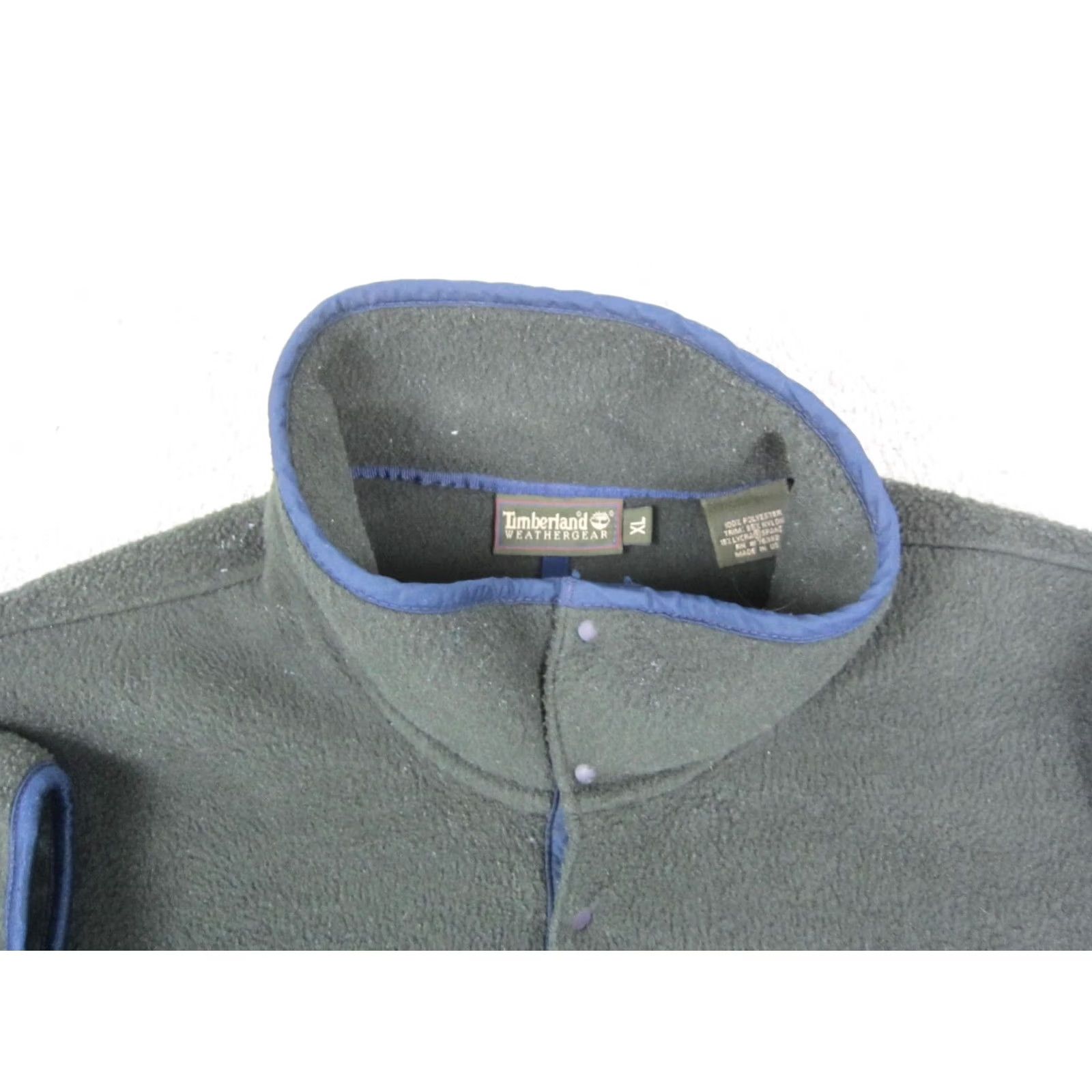 Timberland Timberland Sweater Men XL Green Deep Pile Fleece 1/4 Made in USA 80s 90s Size US XL / EU 56 / 4 - 4 Thumbnail