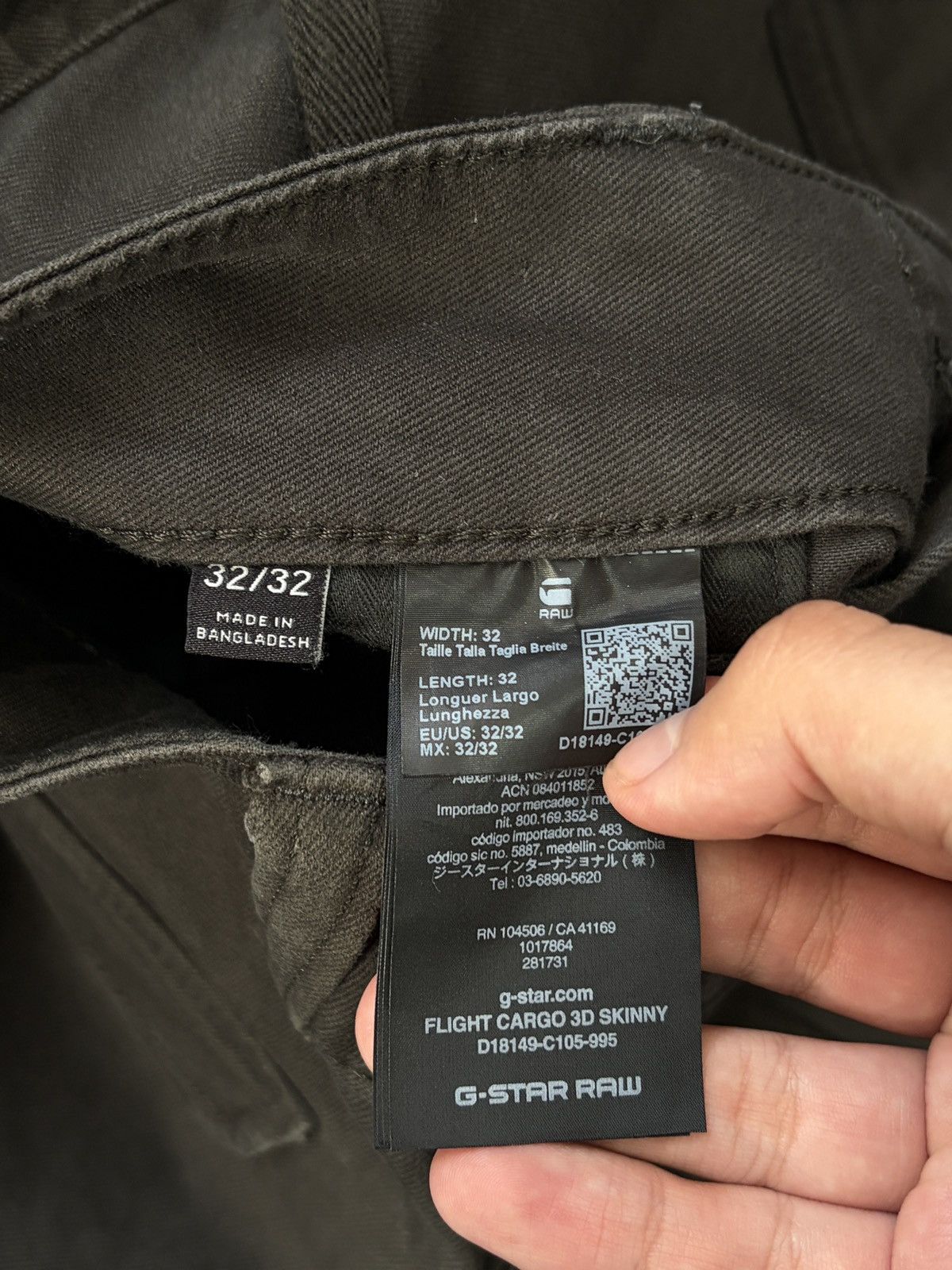 G-Star G-Star RAW Flight Cargo 3D Skinny Pants 32/32 Black Tactical Size US 32 / EU 48 - 5 Thumbnail